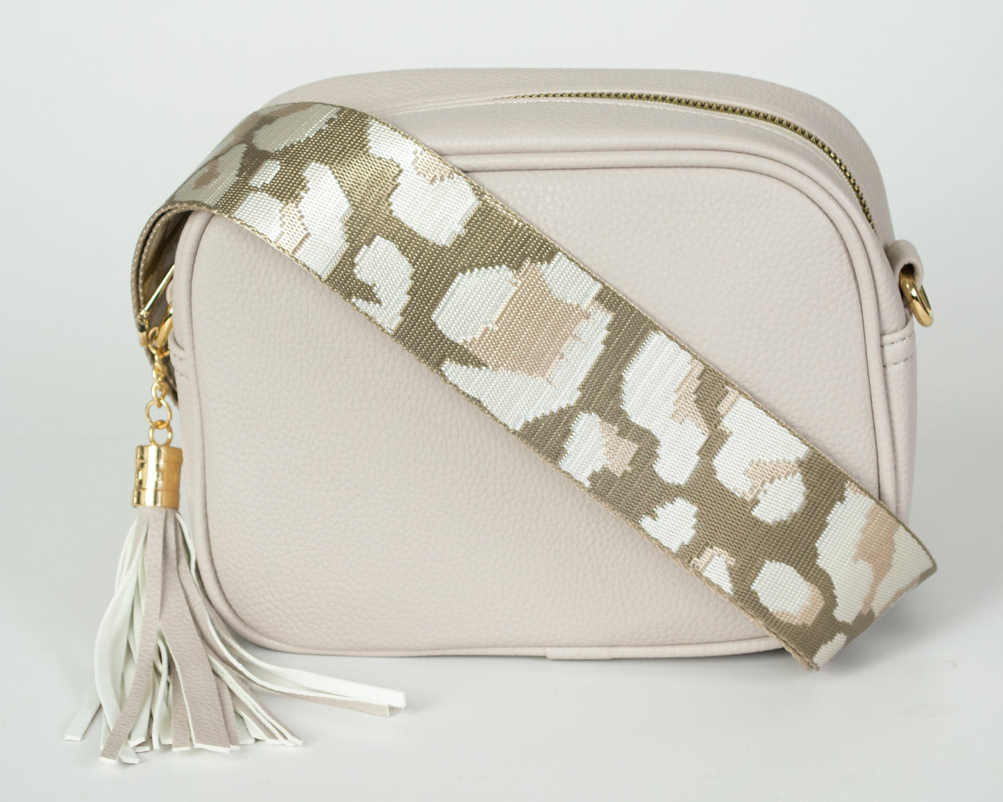 2 Straps Camera Bag with Leopard Pattern Strap
