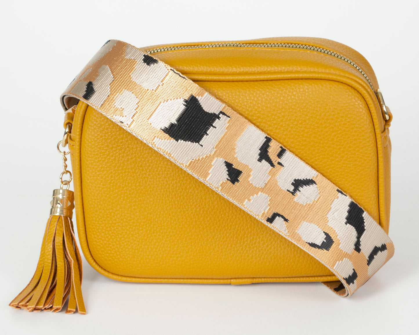 2 Straps Camera Bag with Leopard Pattern Strap