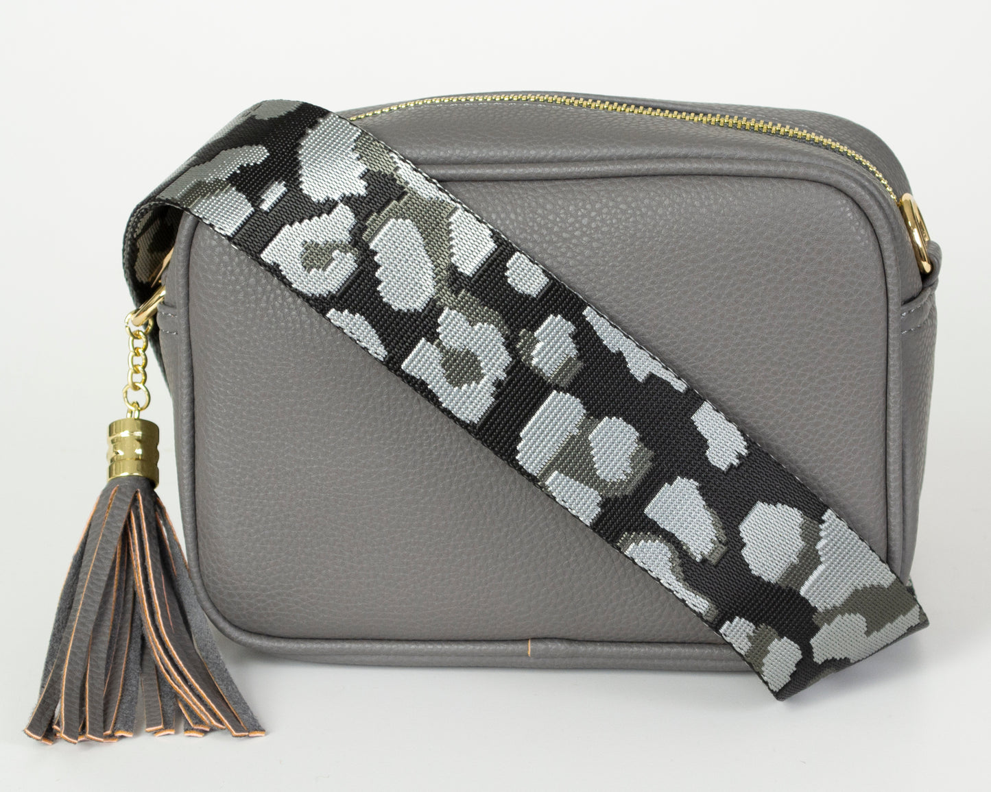 2 Straps Camera Bag with Leopard Pattern Strap