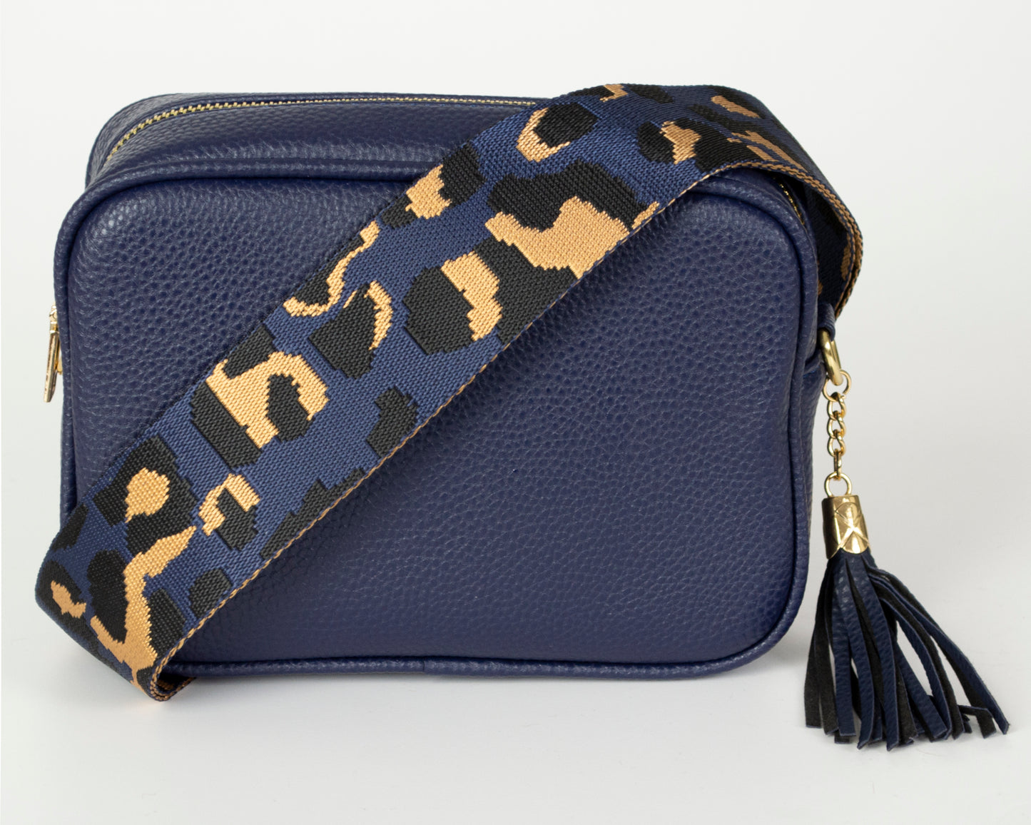 2 Straps Camera Bag with Leopard Pattern Strap