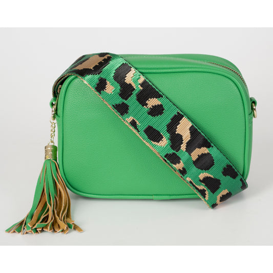 2 Straps Camera Bag with Leopard Pattern Strap