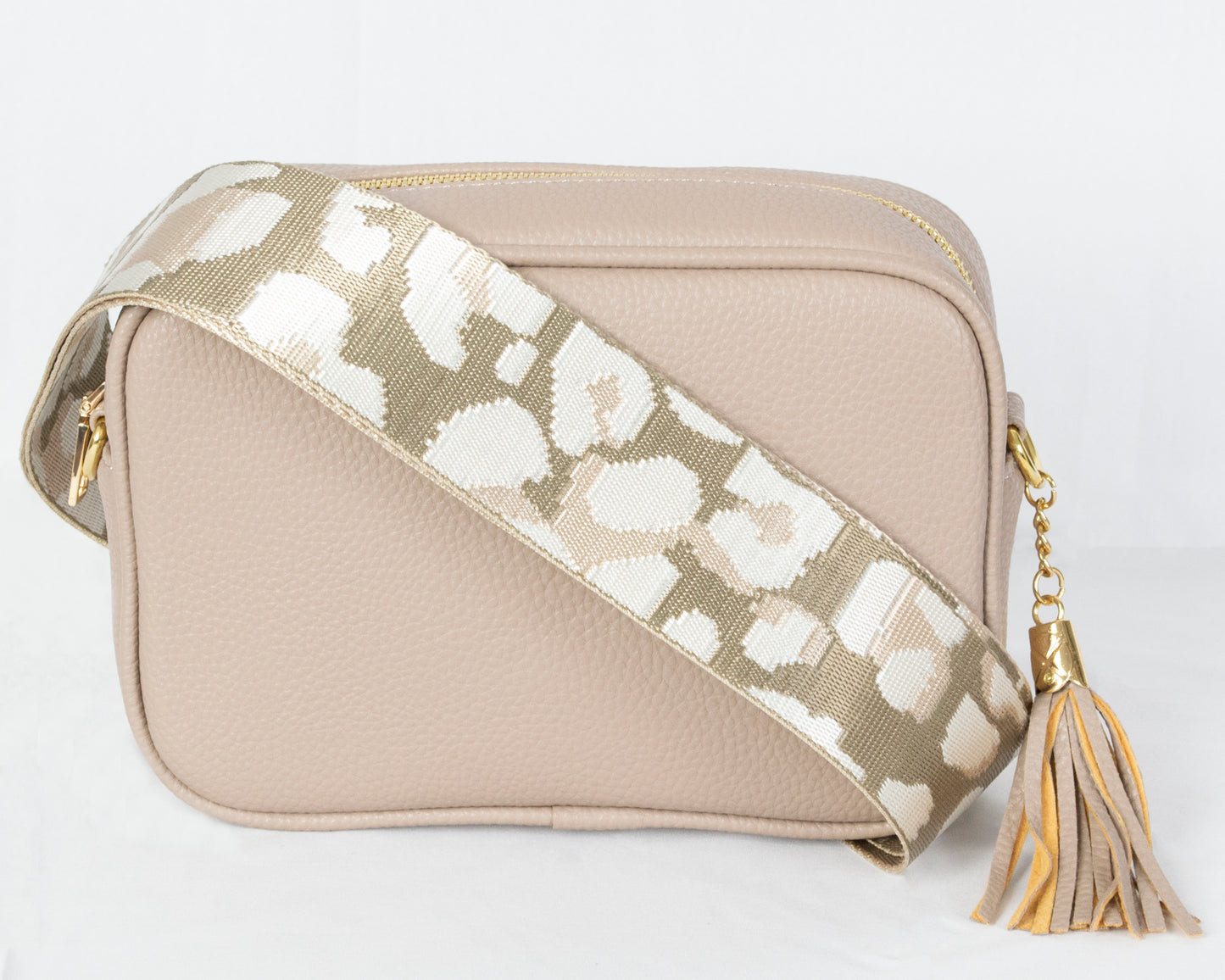 2 Straps Camera Bag with Leopard Pattern Strap