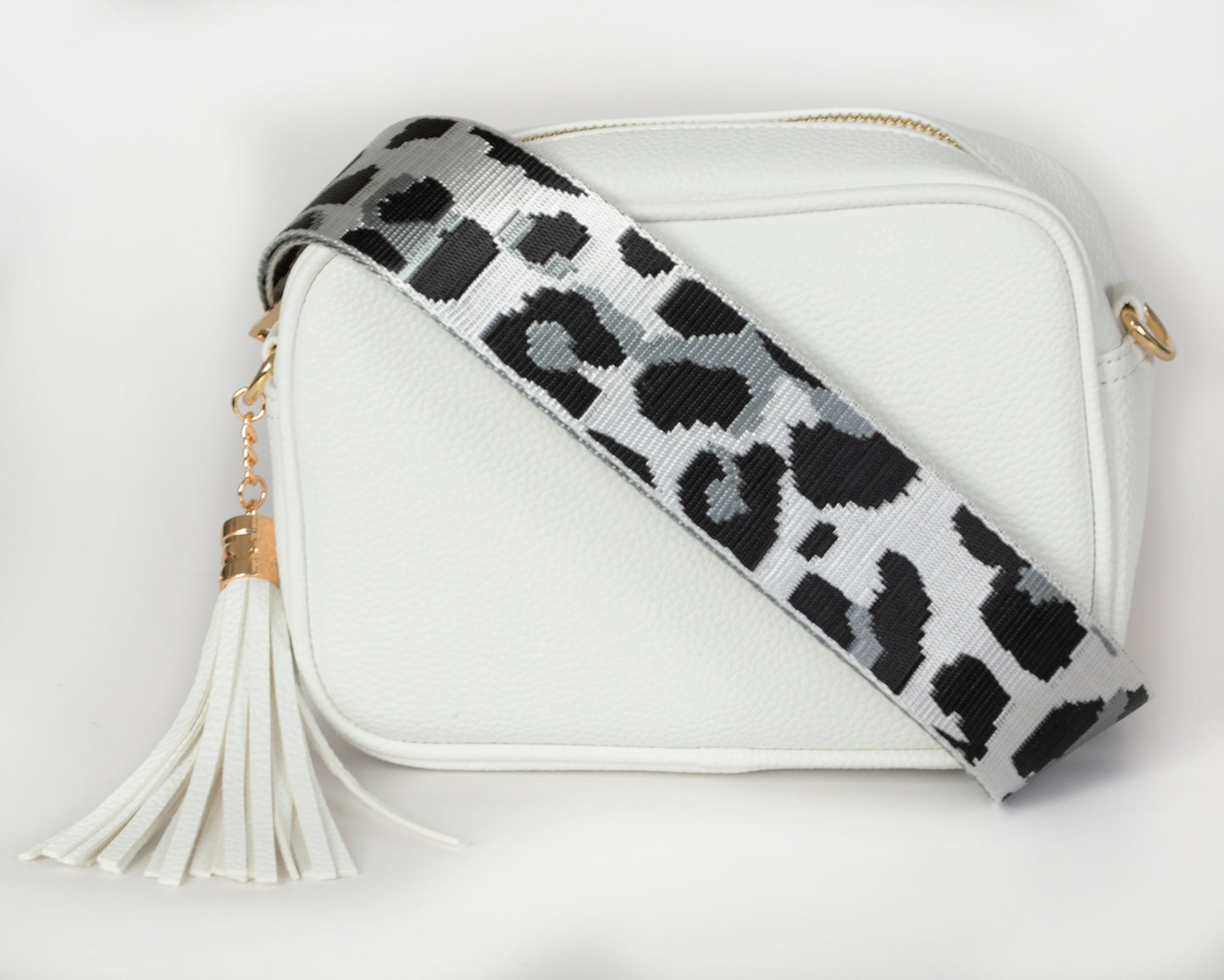 2 Straps Camera Bag with Leopard Pattern Strap