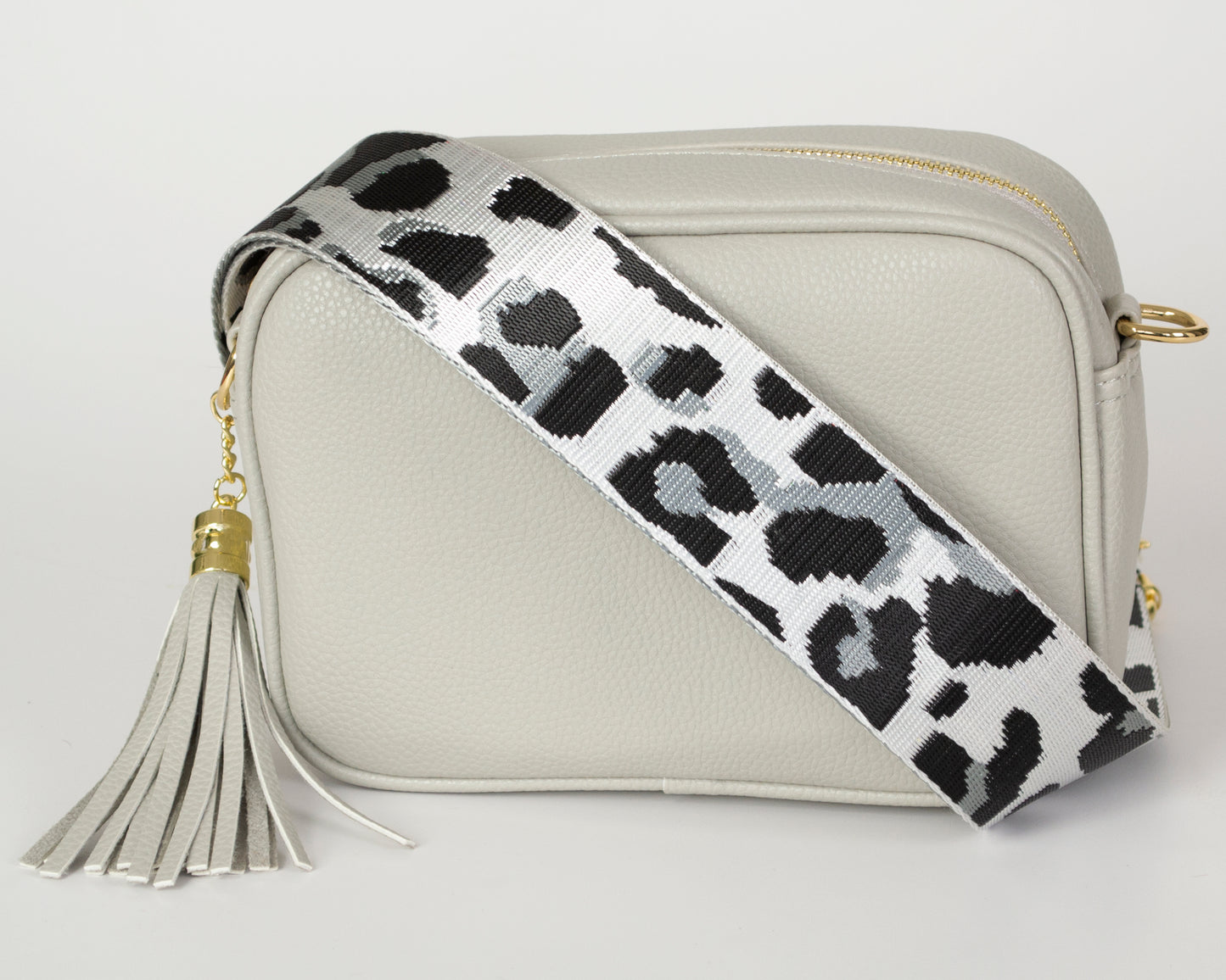 2 Straps Camera Bag with Leopard Pattern Strap