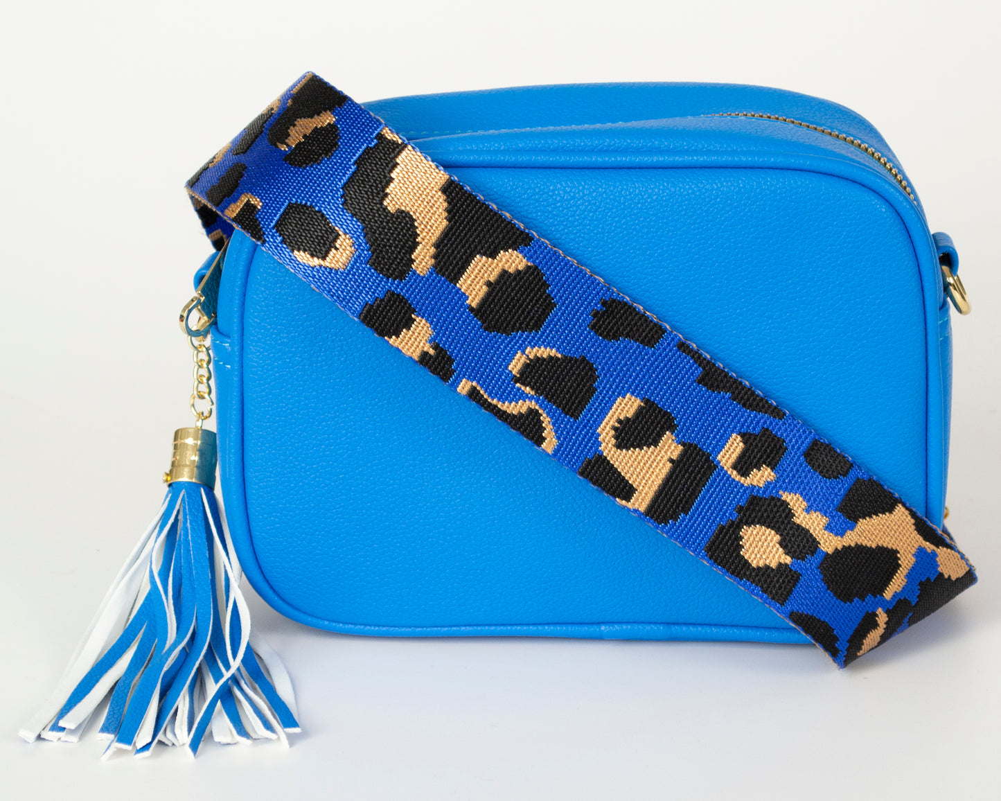 2 Straps Camera Bag with Leopard Pattern Strap