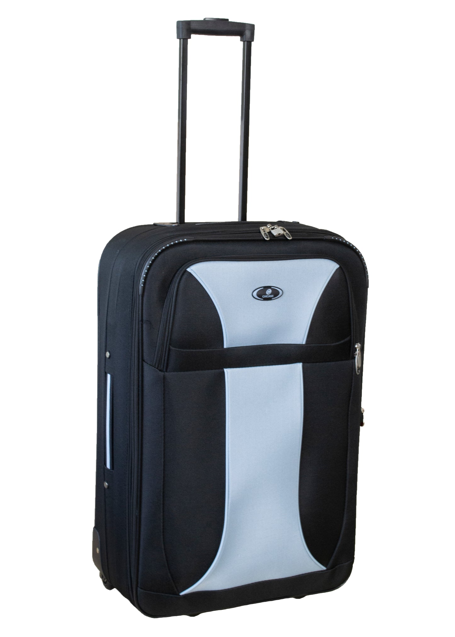 2 Wheels Soft Case Luggage Black-Grey