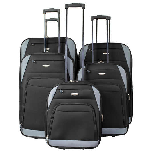 2 Wheels Soft Case Luggage Black