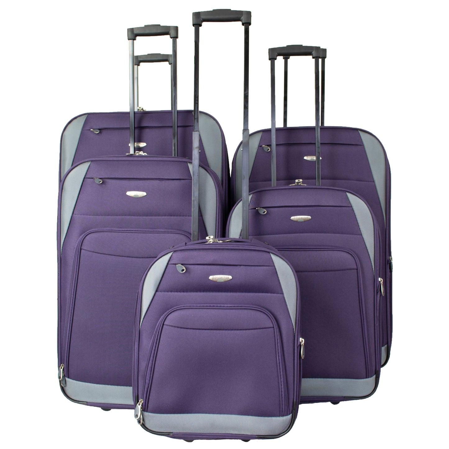 2 Wheels Soft Case Luggage Purple