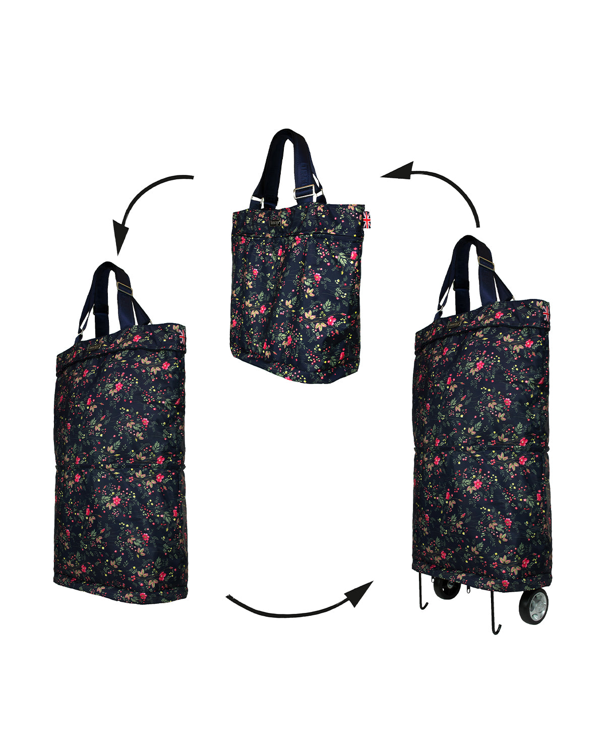 Ladies Trendy Shopping Trolley Foldable Designer Bag