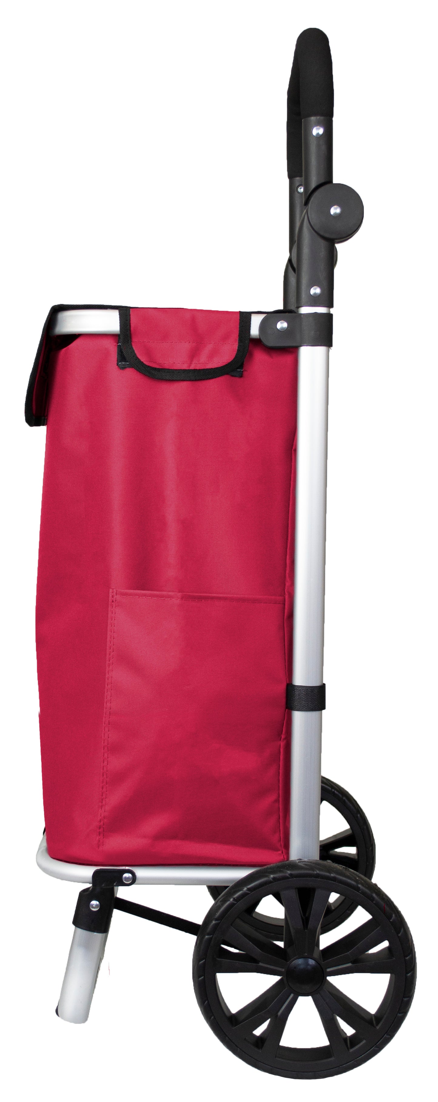 Aluminium Shopping Trolley with Adjustable Handle 45L