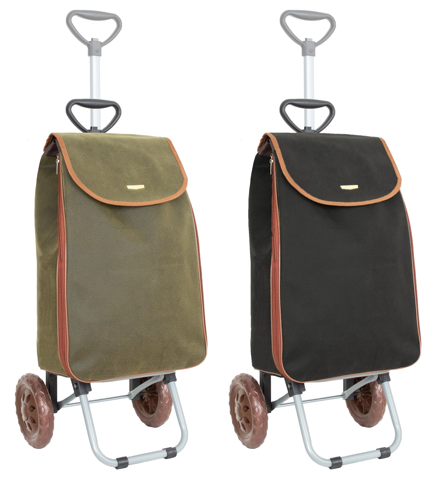 Shopping Trolley with Telescopic Handle and Extendable Bag 40L