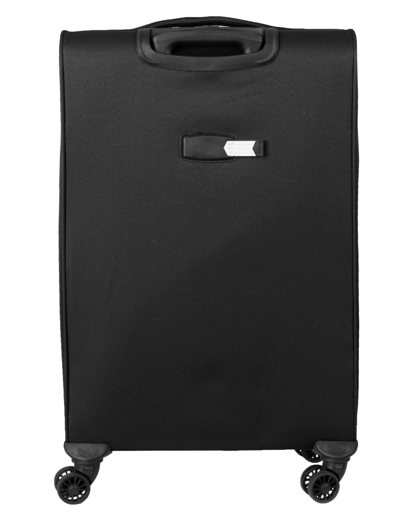 4 Wheels Soft Case Luggage Black