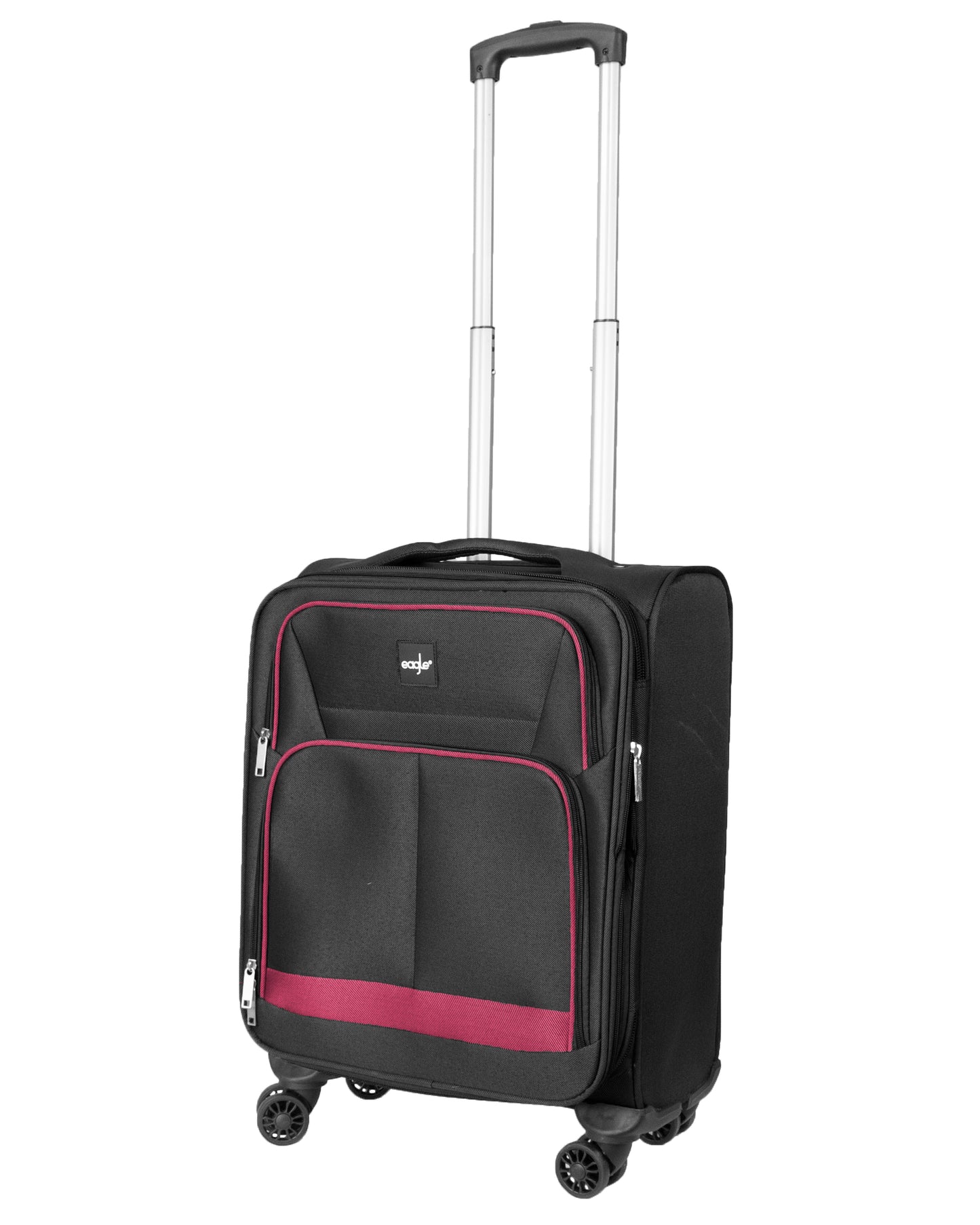 4 Wheels Soft Case Luggage Black