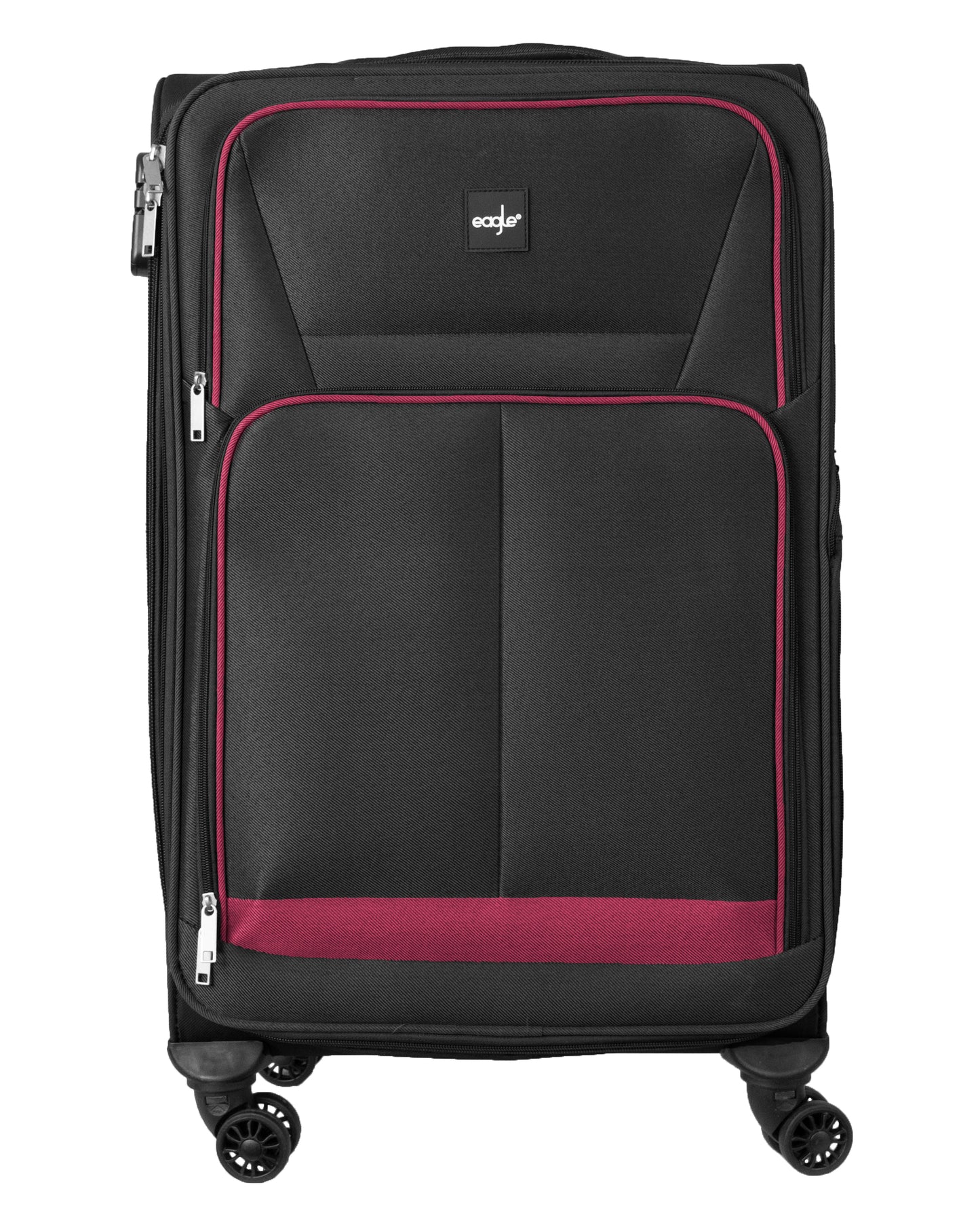 4 Wheels Soft Case Luggage Black