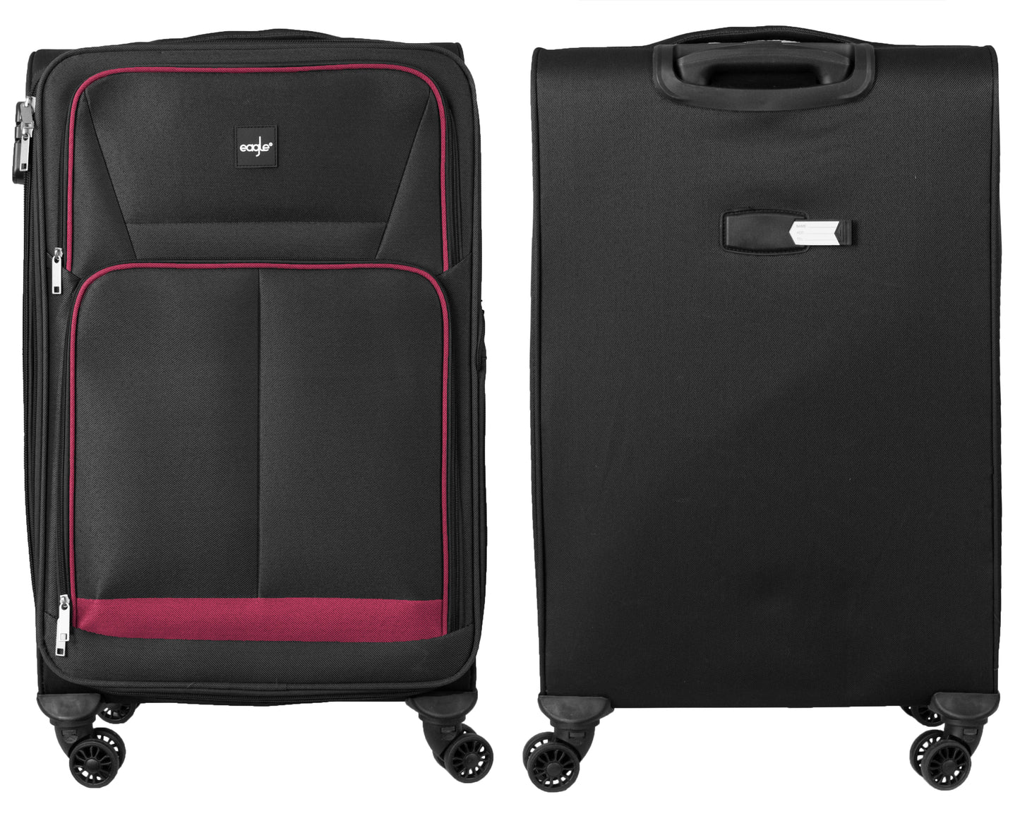 4 Wheels Soft Case Luggage Black