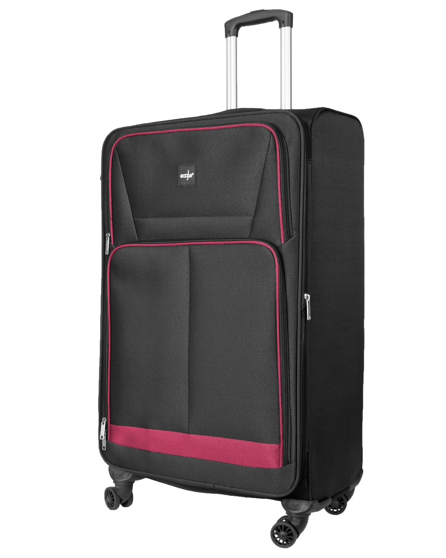 4 Wheels Soft Case Luggage Black