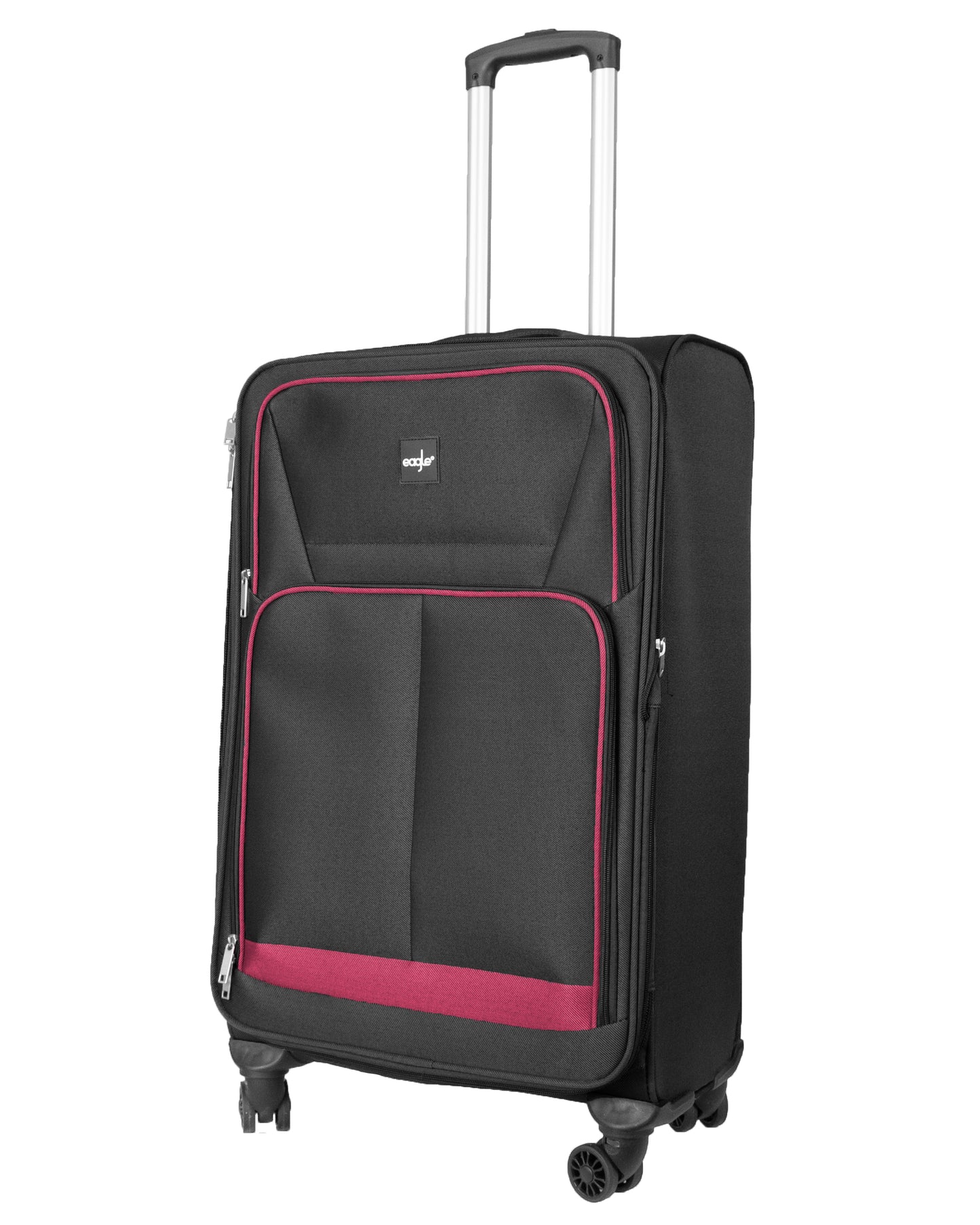 4 Wheels Soft Case Luggage Black