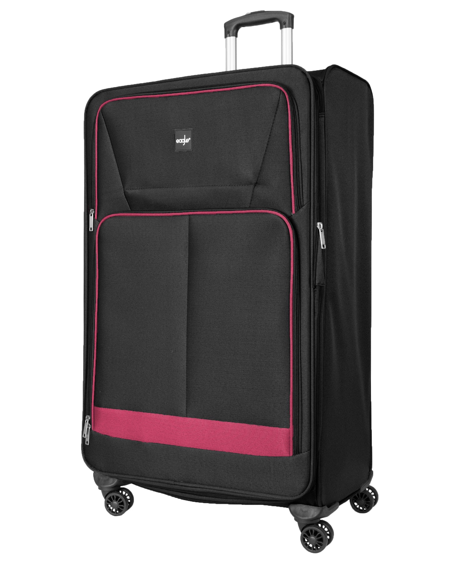 4 Wheels Soft Case Luggage Black