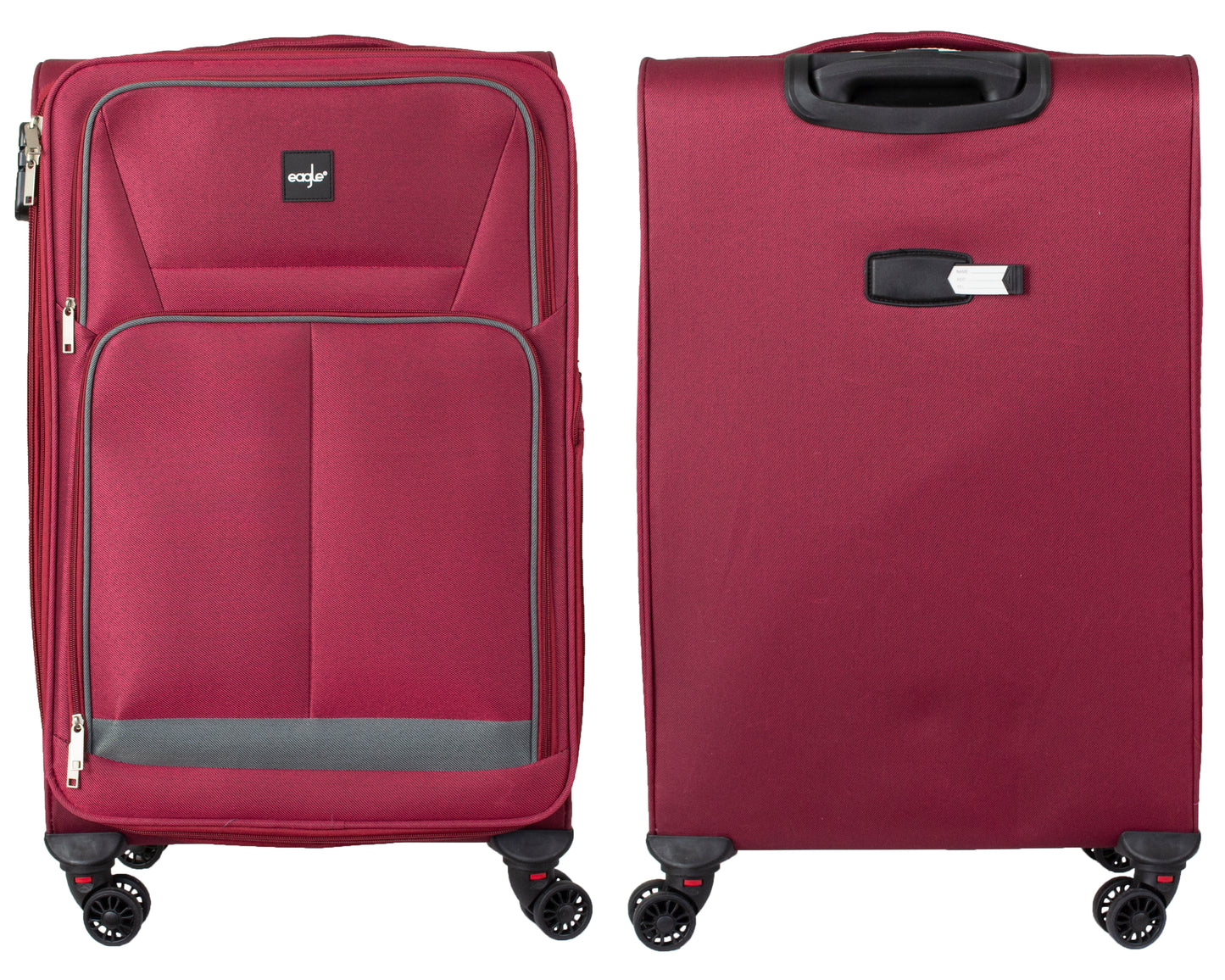 4 Wheels Soft Case Luggage Red