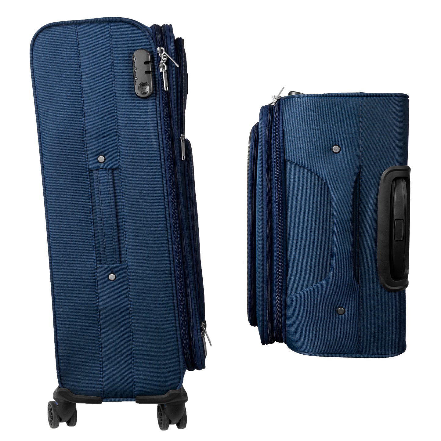 4 Wheels Soft Case Luggage Navy