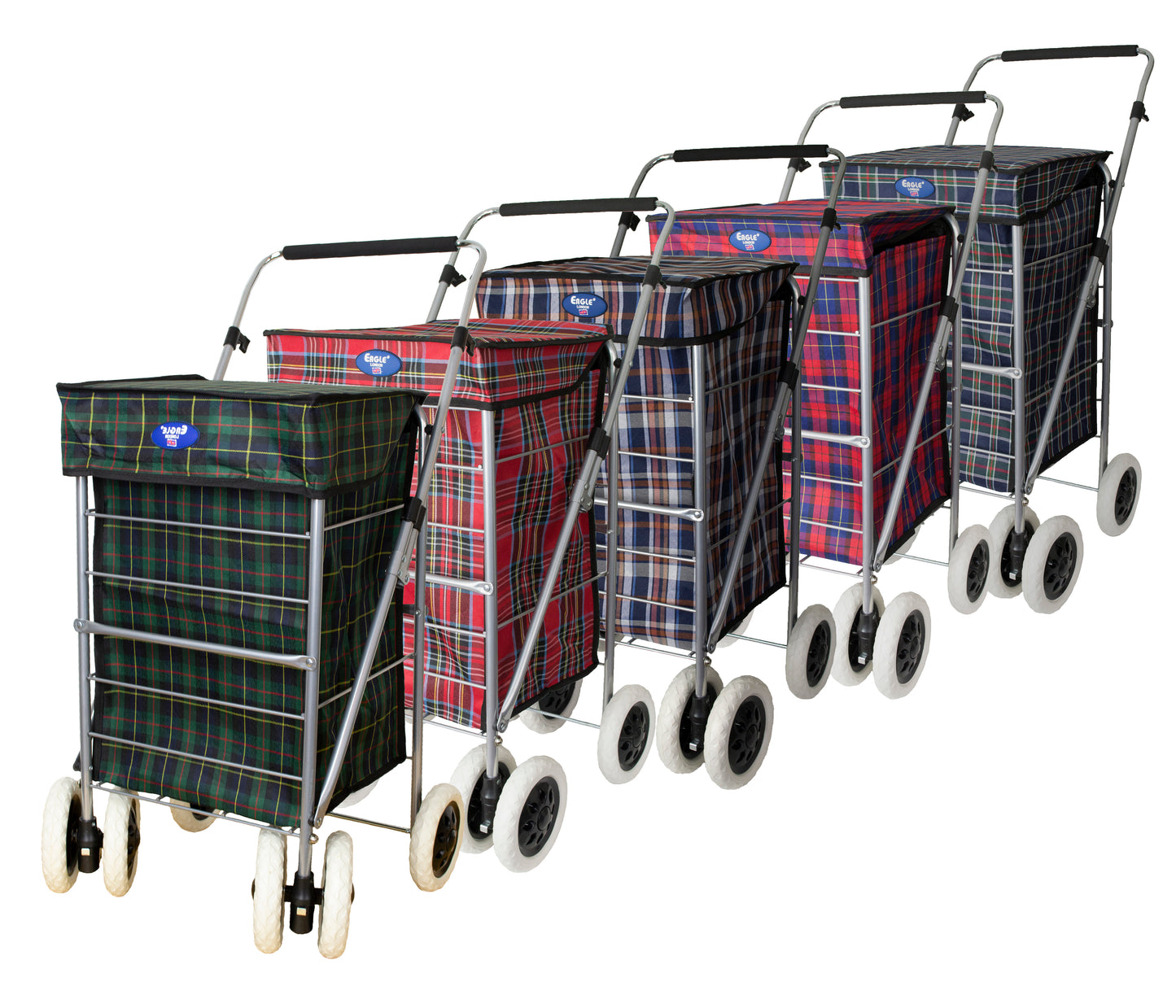 6 Wheels Lightweight Shopping Trolley