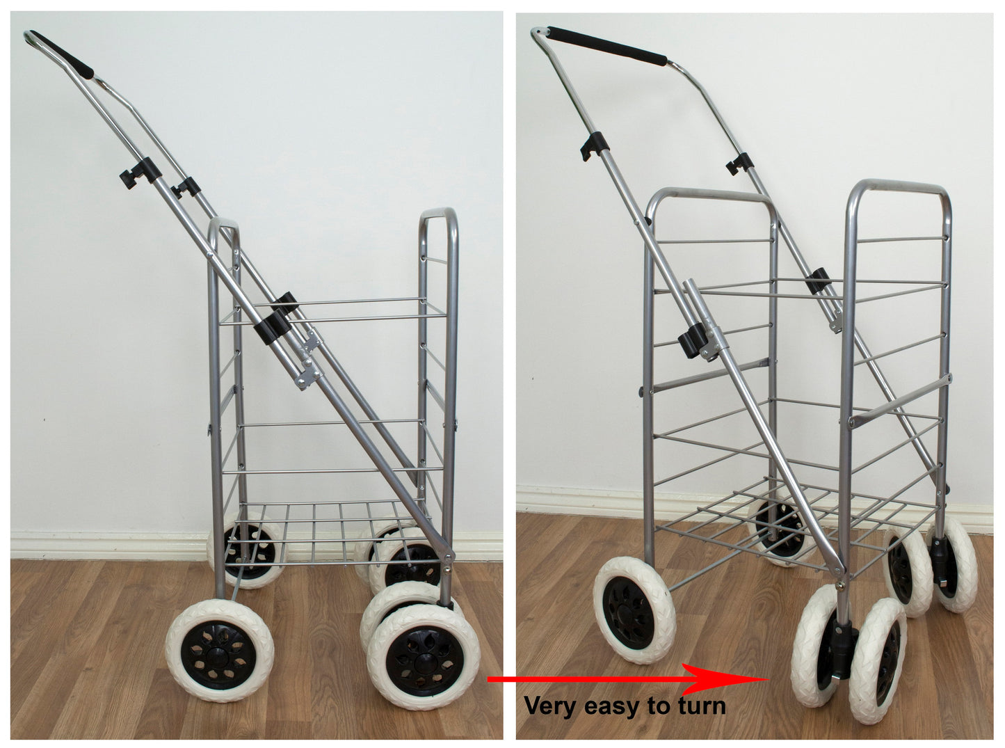 6 Wheels Lightweight Shopping Trolley