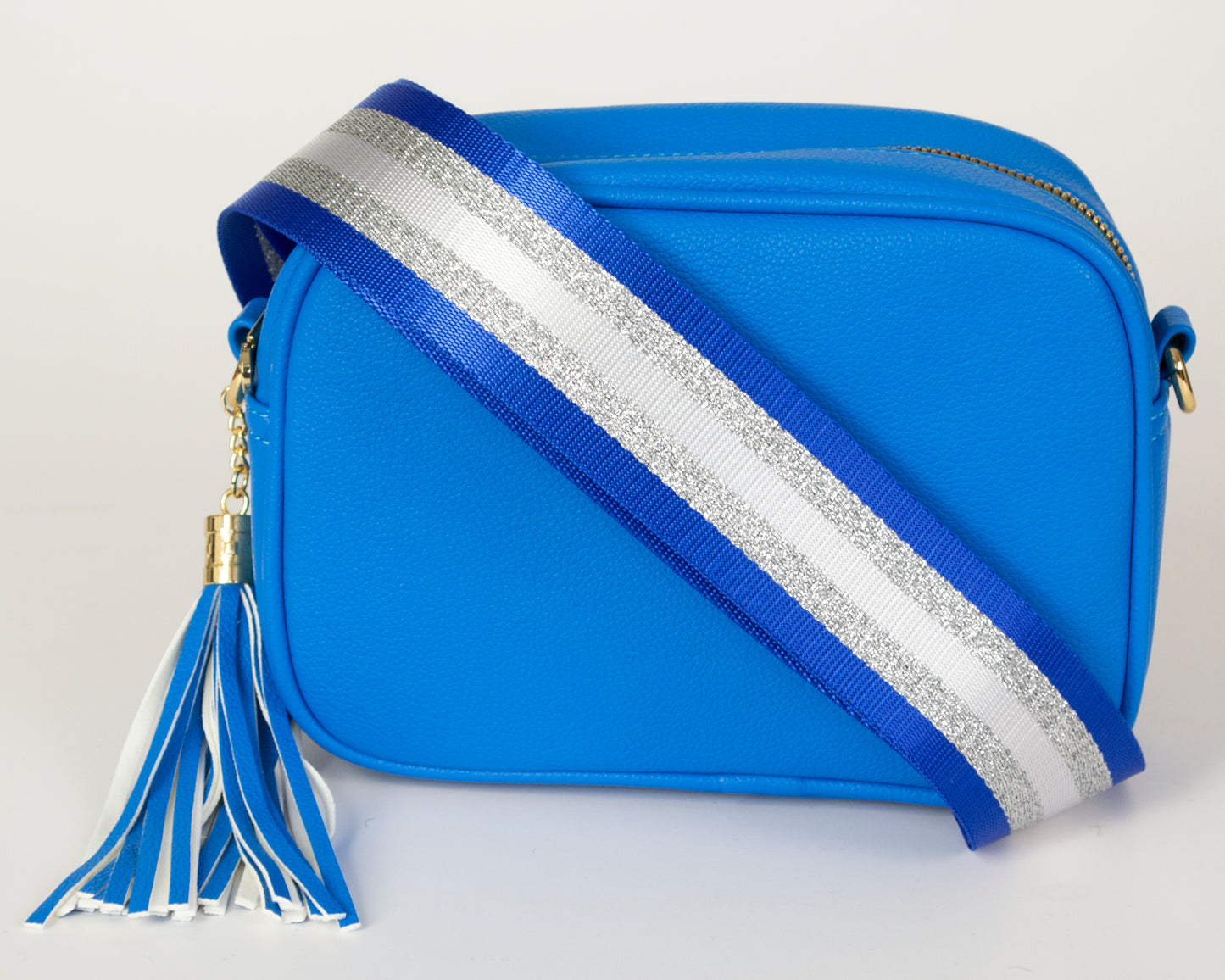 2 Straps Camera Bag with Stripes Pattern