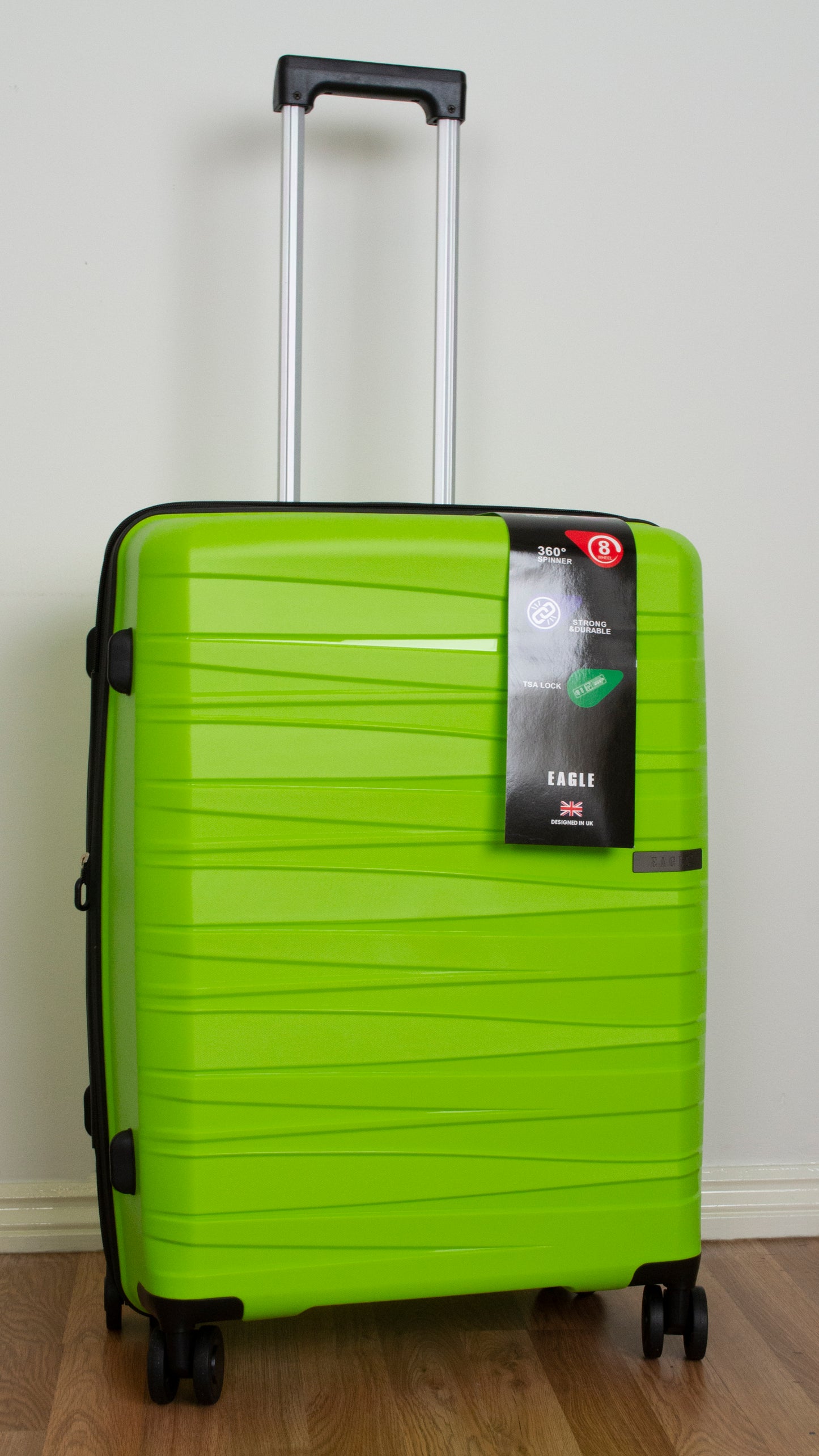 Waves ABS Hard Shell Cabin Suitcase Green