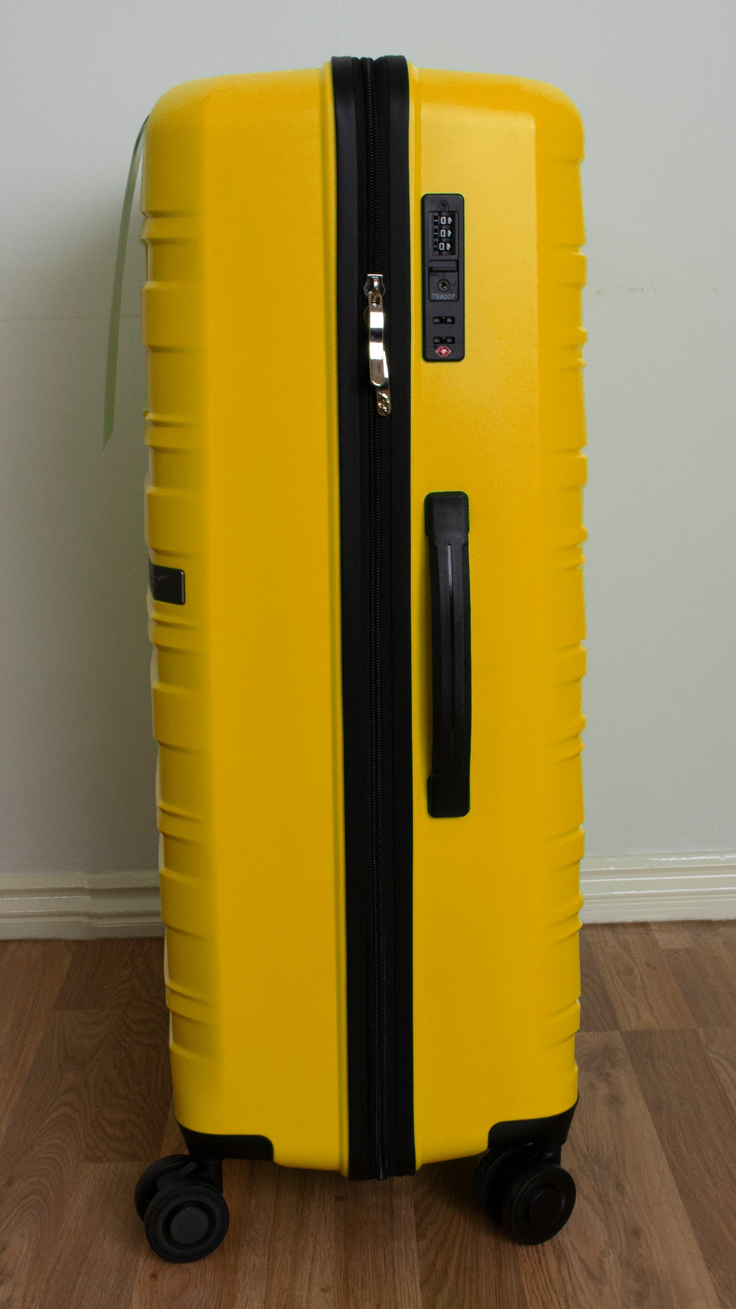 Waves ABS Hard Shell Cabin Suitcase Yellow