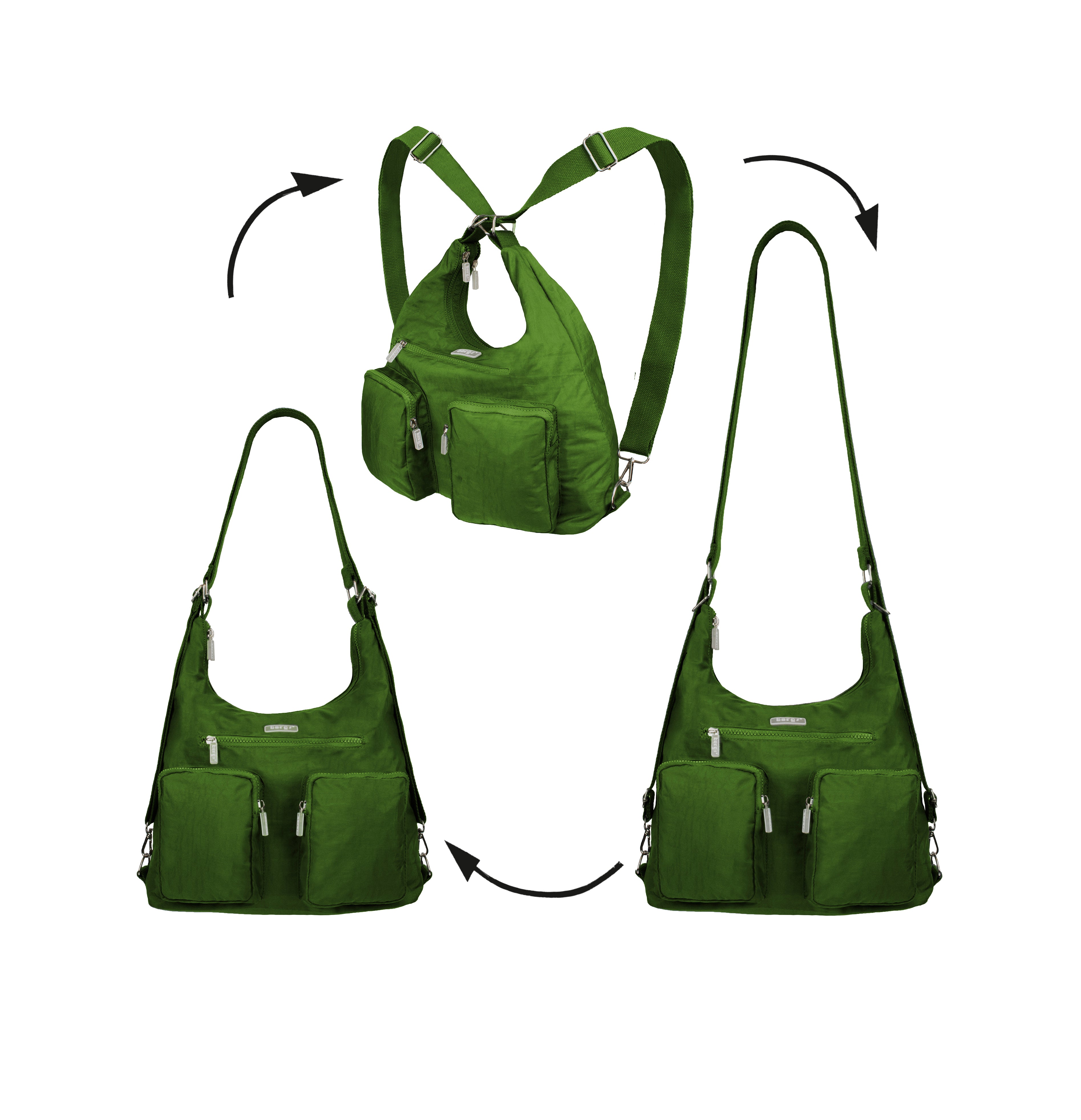 Funky Convertible Handbags to Backpack to Shoulder Bag Nylon 15L ...