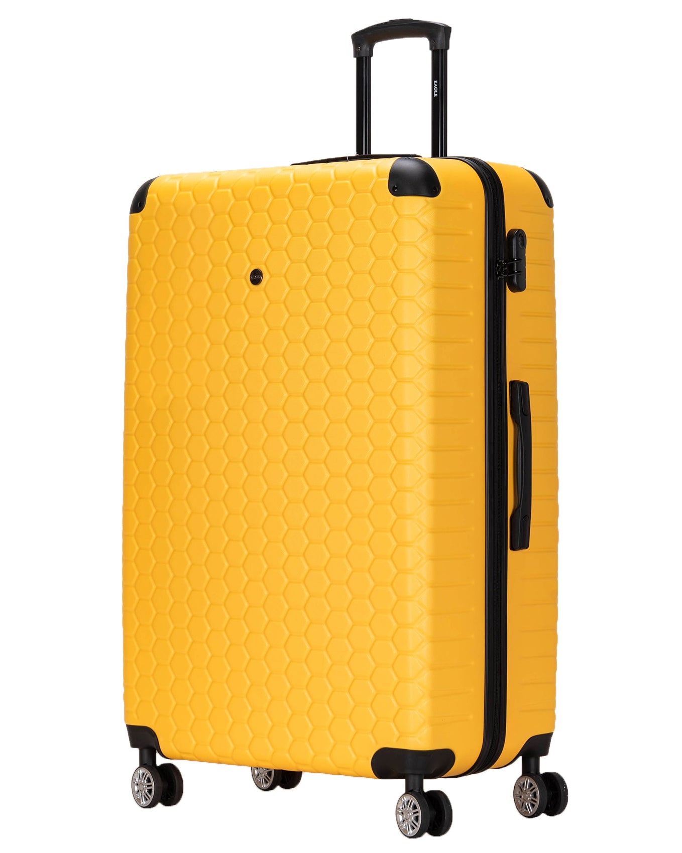 Hexagon ABS Hard Shell Suitcase Yellow