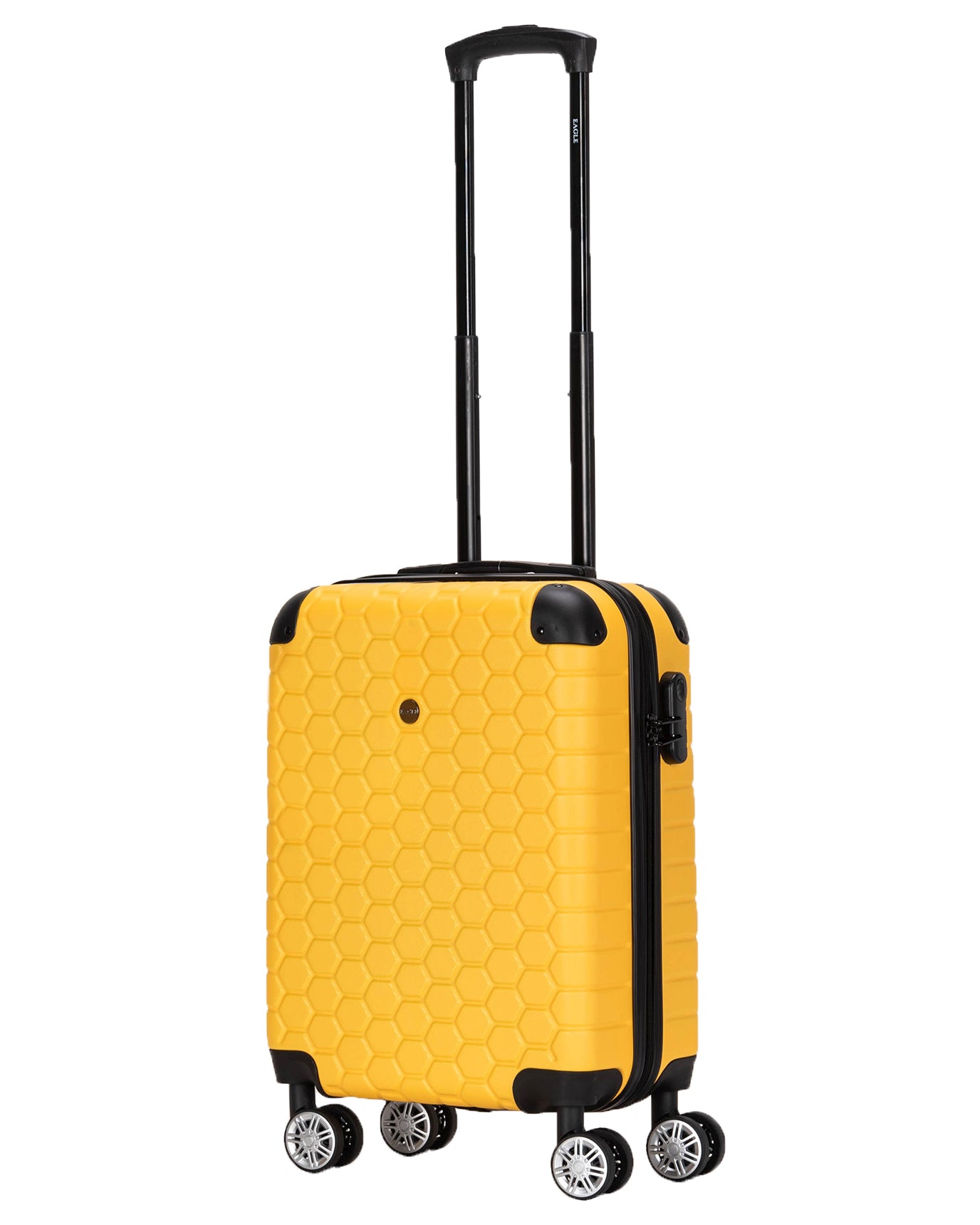 Hexagon ABS Hard Shell Suitcase Yellow