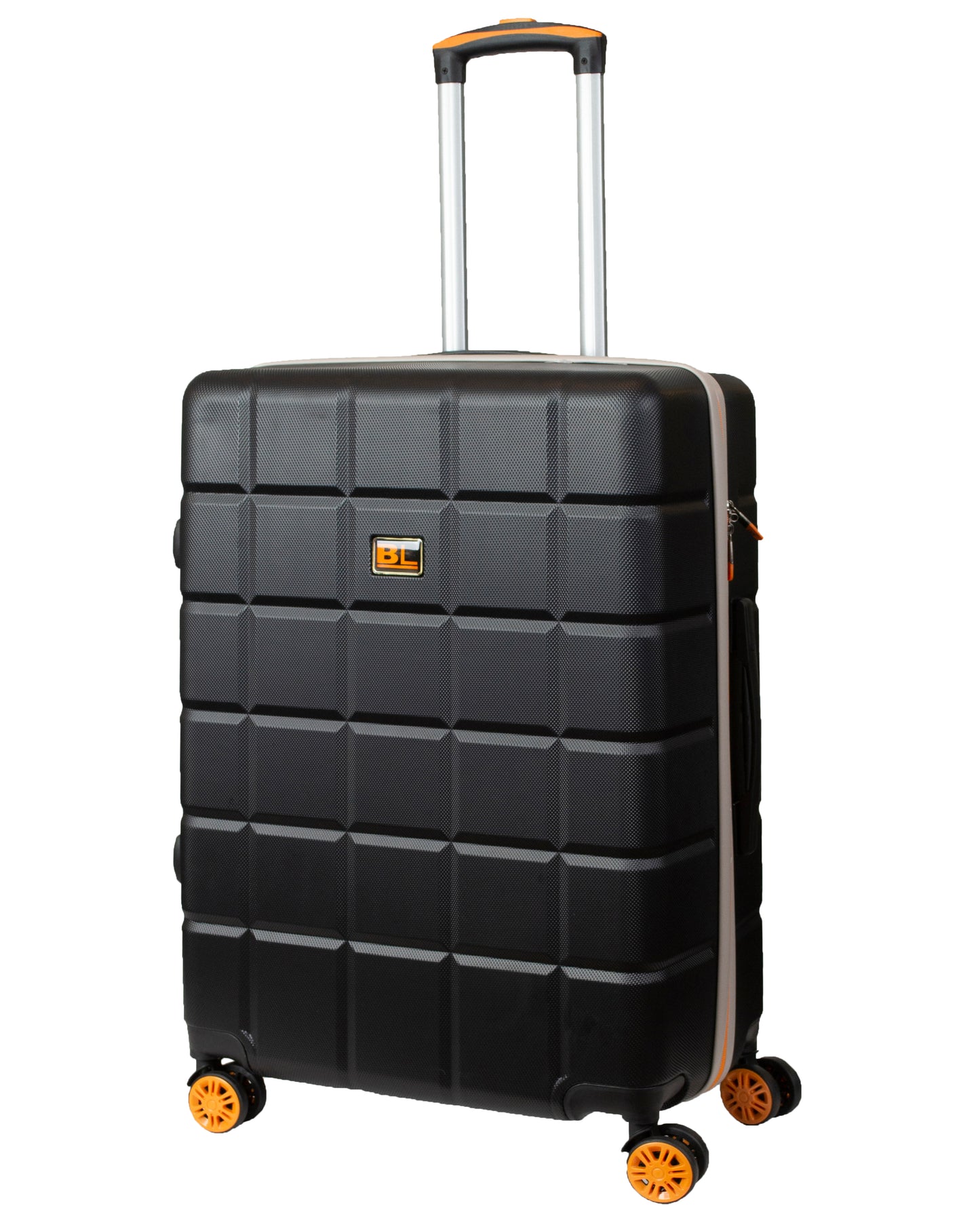 Luggage Hard Shell Suitcase Black-orange