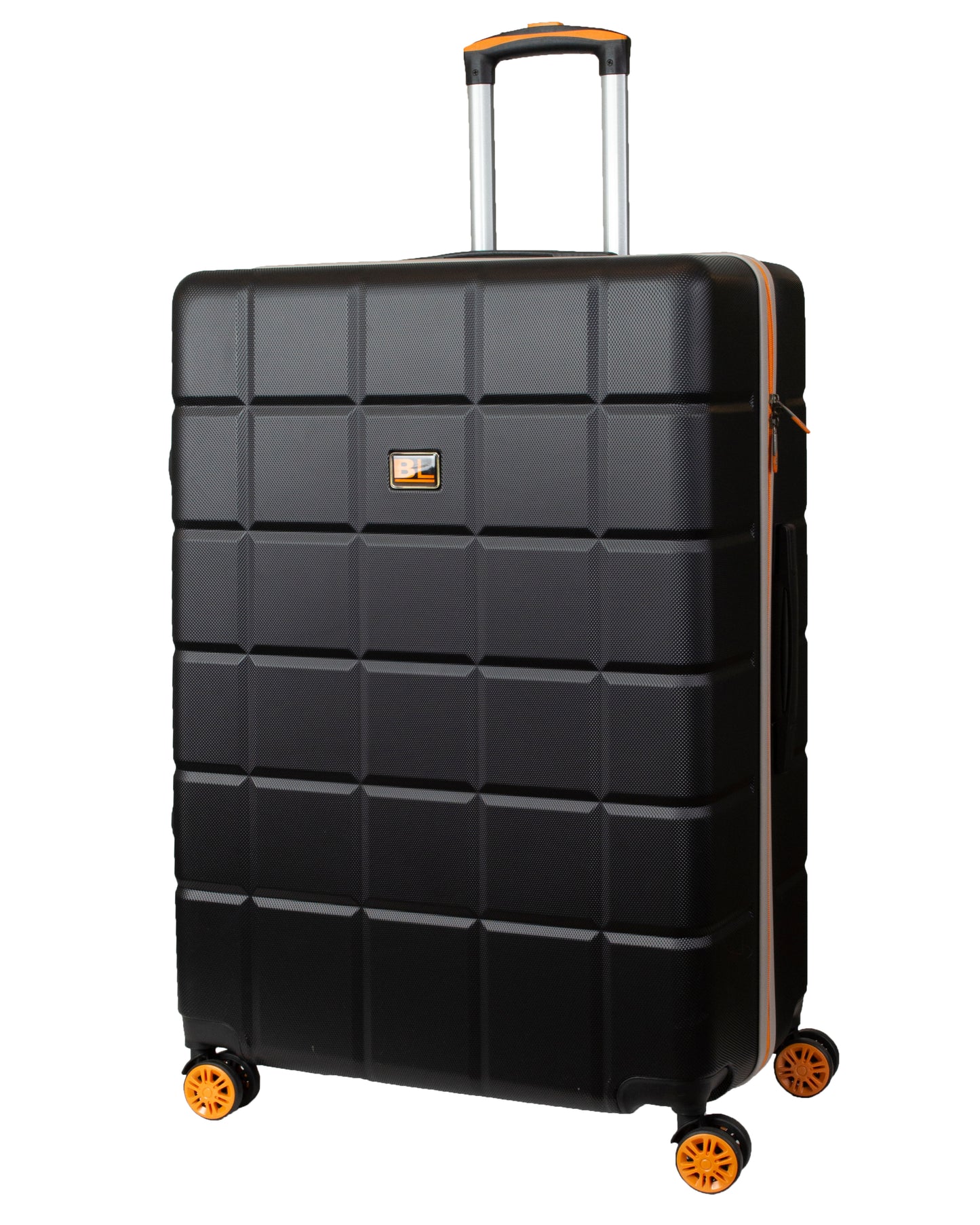 Luggage Hard Shell Suitcase Black-orange