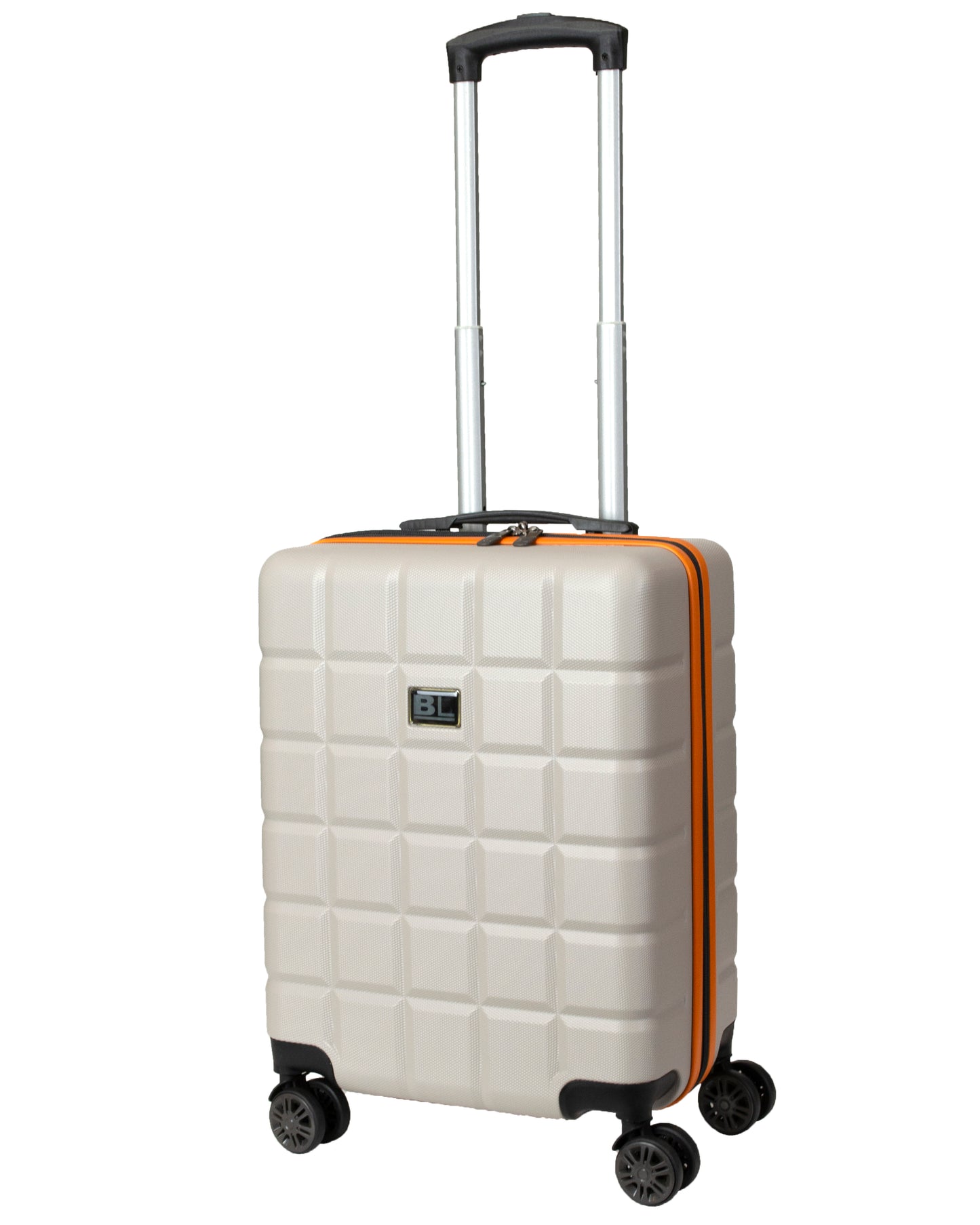 Luggage Hard Shell Suitcase Off-white/orange