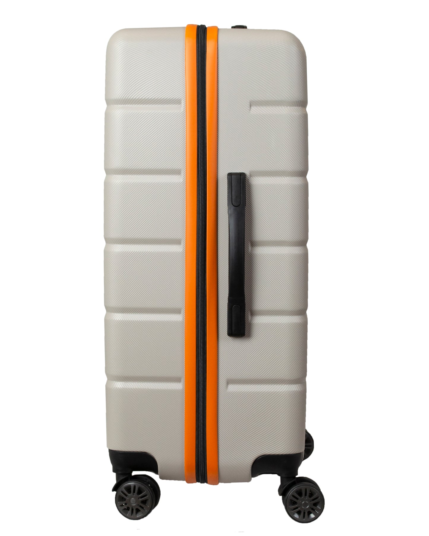 Luggage Hard Shell Suitcase Off-white/orange