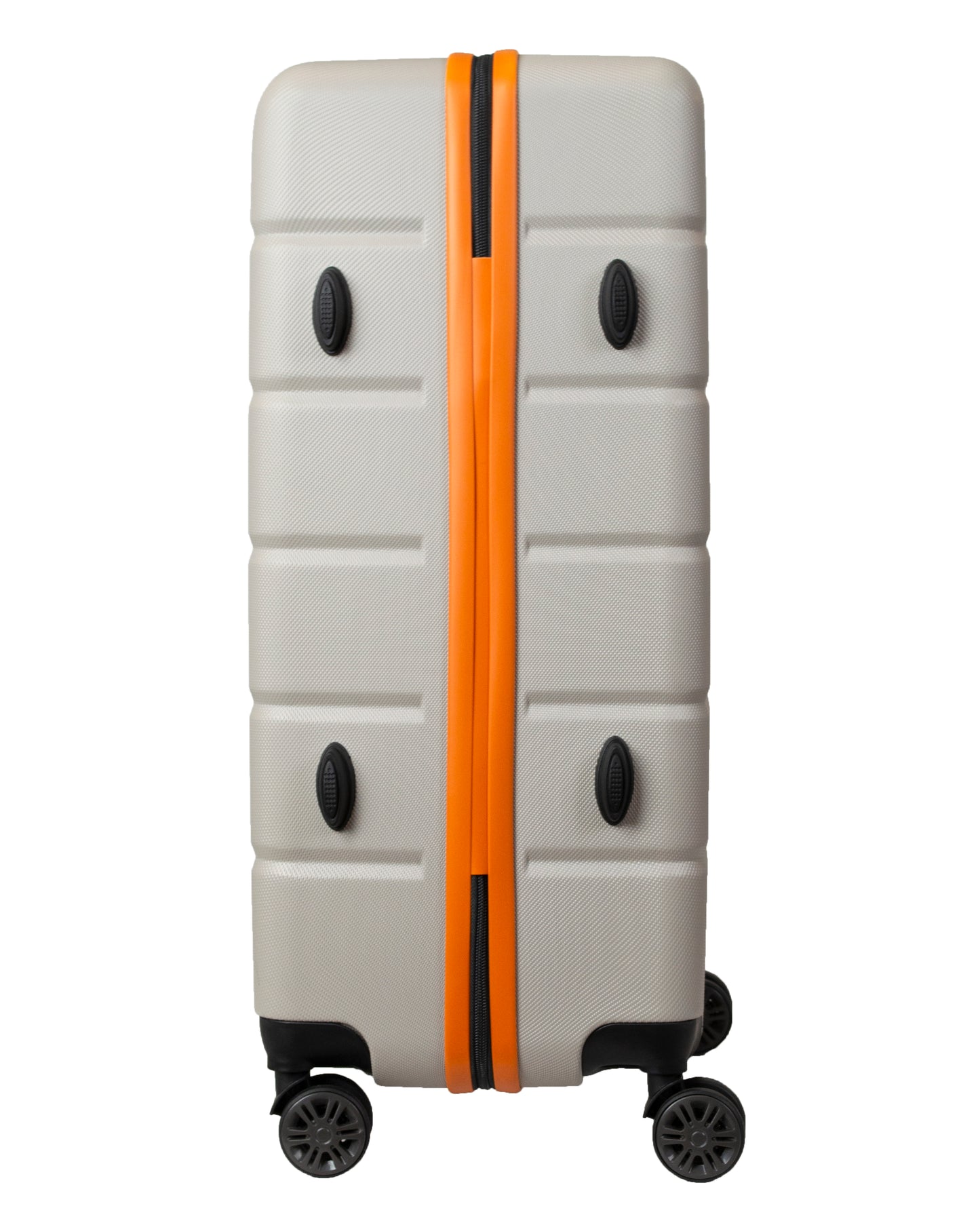 Luggage Hard Shell Suitcase Off-white/orange