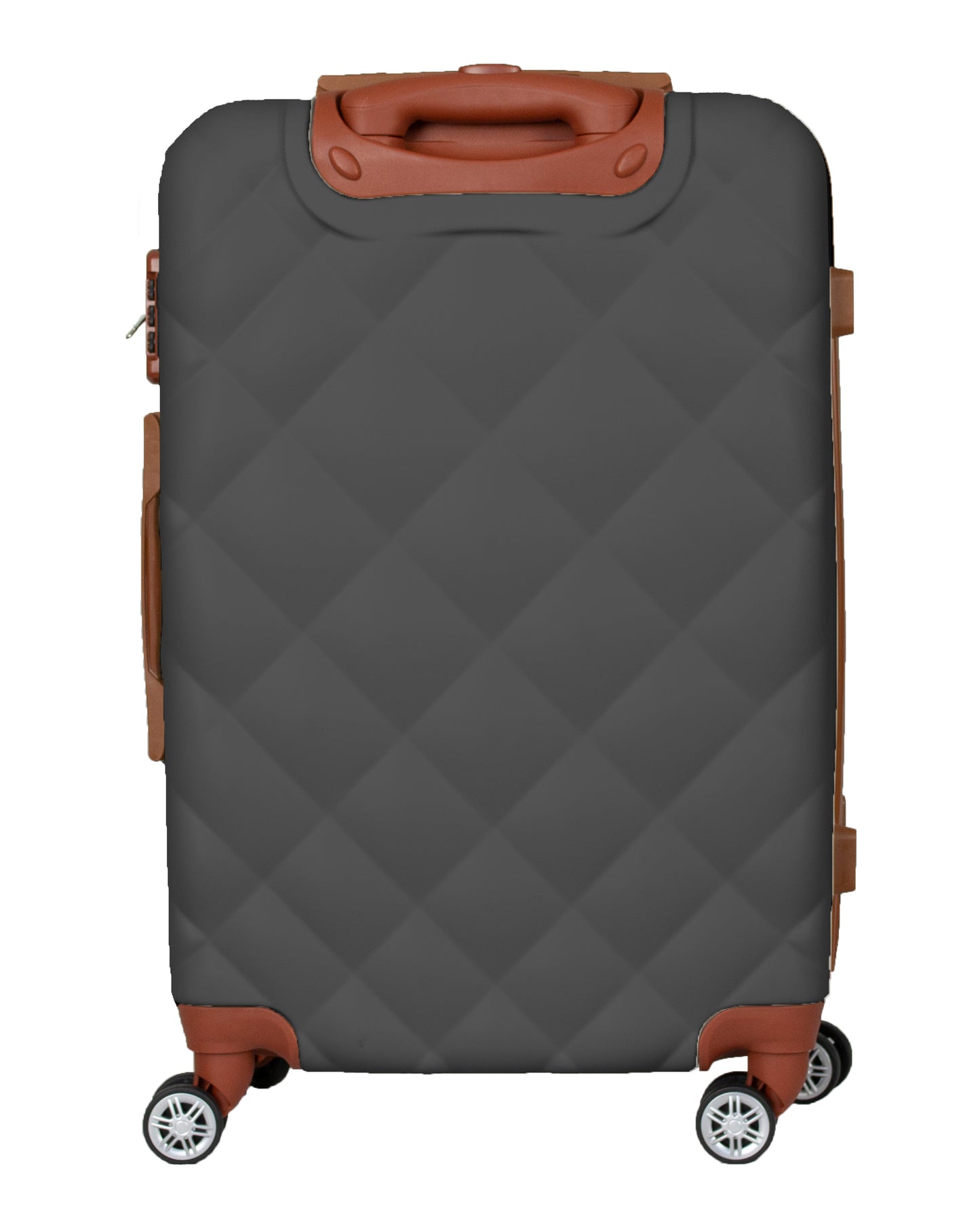Hard Shell Luggage with 4 Spinner Wheels, Dark Grey