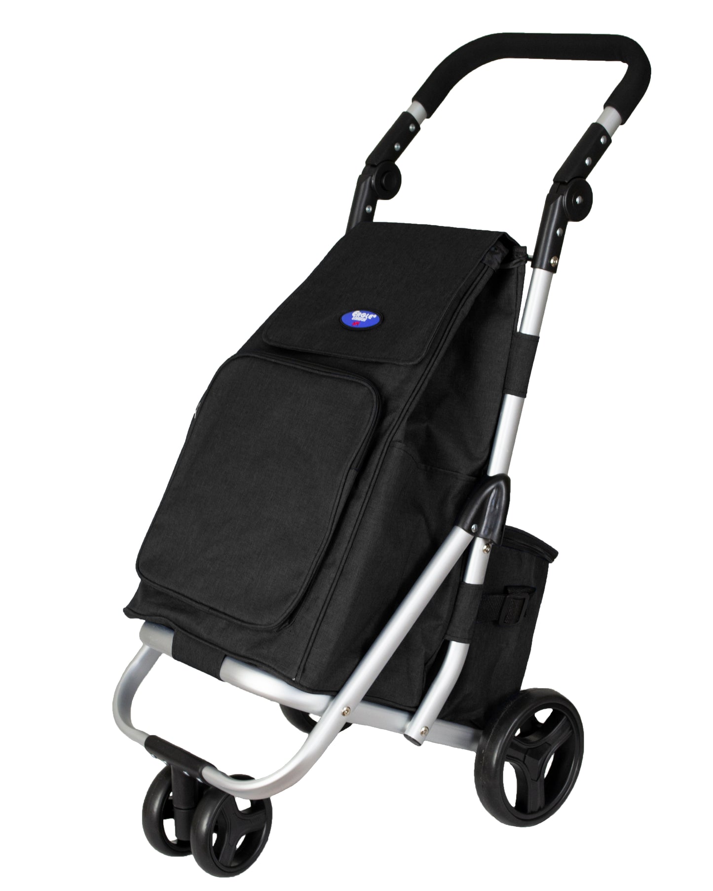 Aluminium Shopping Trolley with Spinner Wheel and Cool Bag