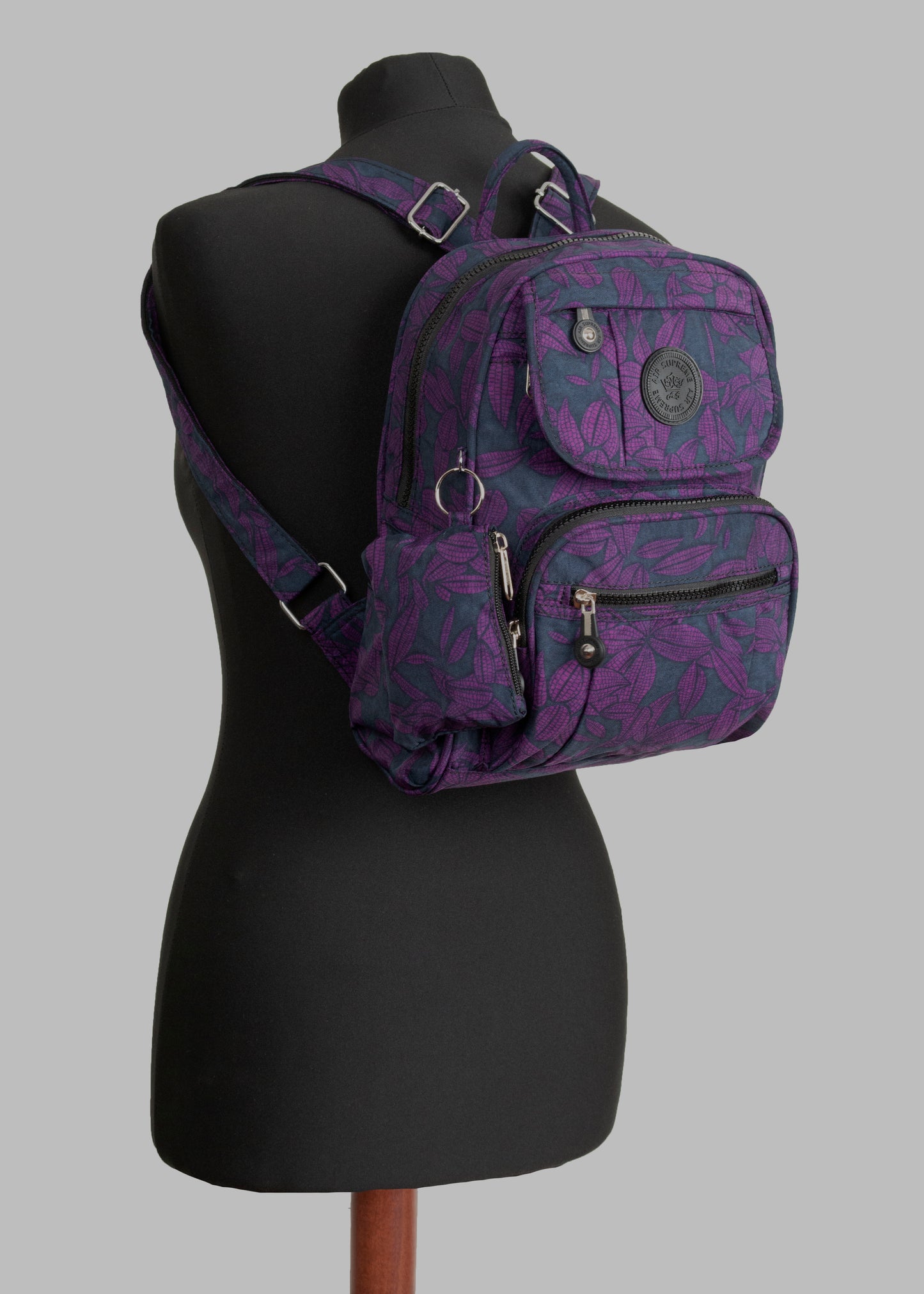 Nylon Backpack with Key Purse - Patterns