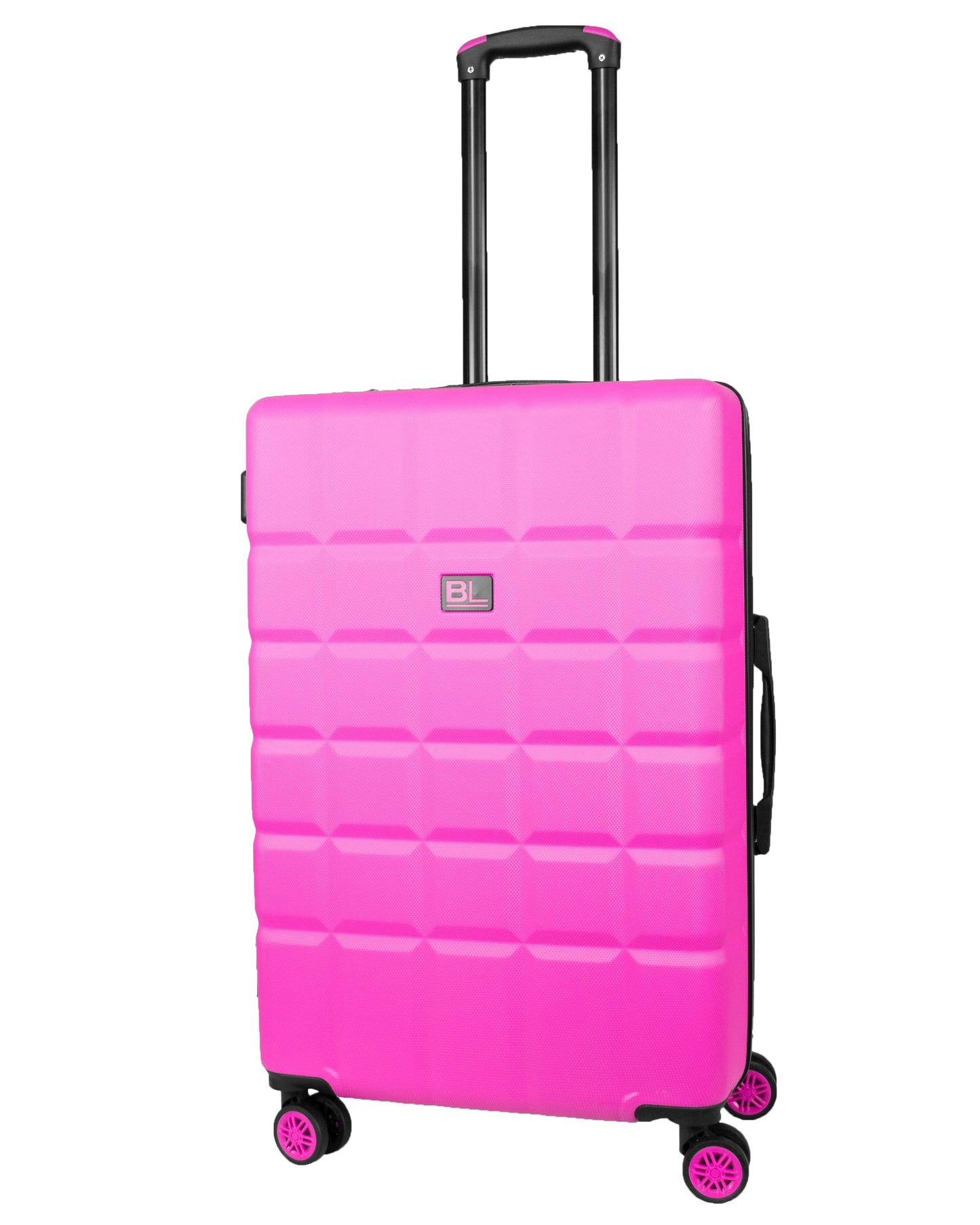 Hard Shell Luggage with 4 Spinner Wheels, Pink