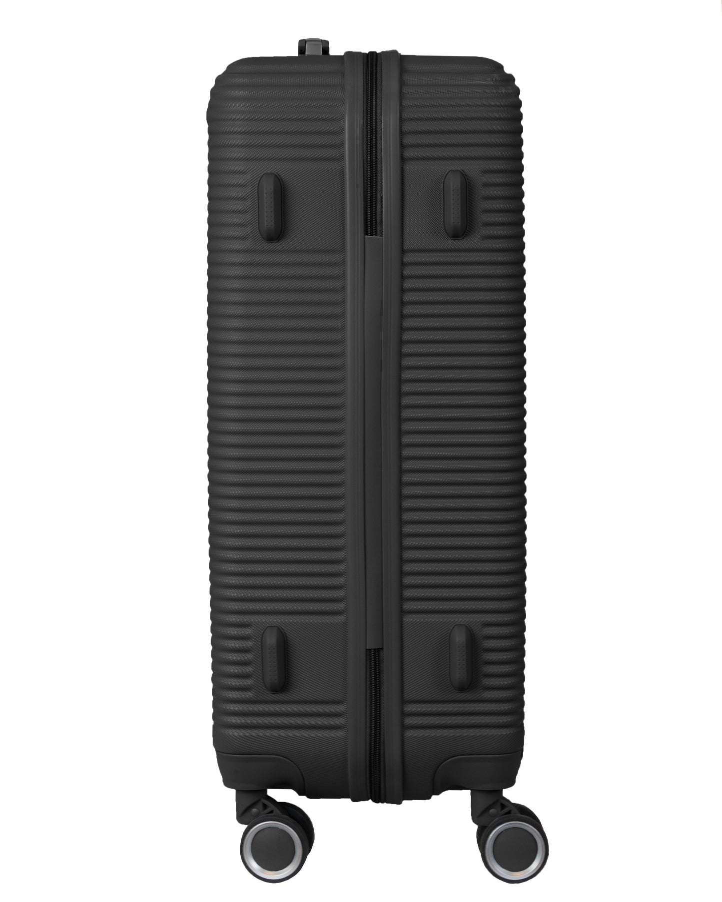 Hard Shell ABS Suitcase With Combination Lock 4 Wheels Black