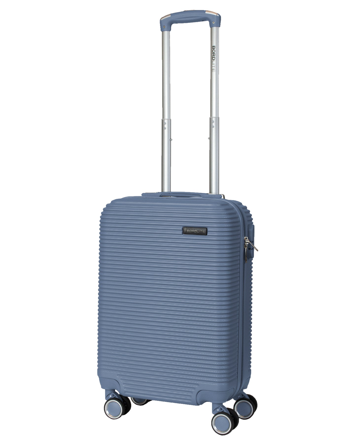 Hard Shell ABS Suitcase With Combination Lock 4 Wheels Light Blue