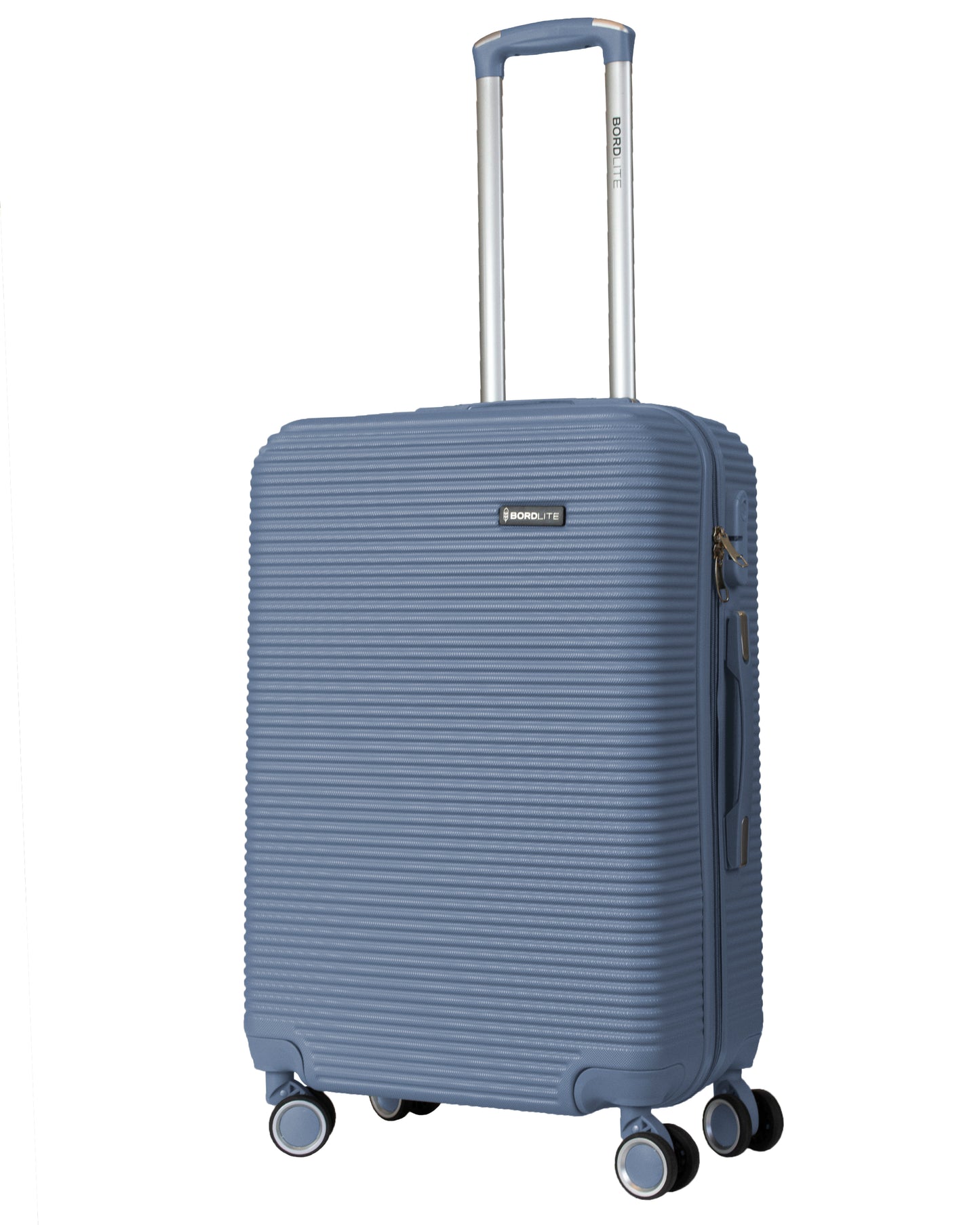 Hard Shell ABS Suitcase With Combination Lock 4 Wheels Light Blue