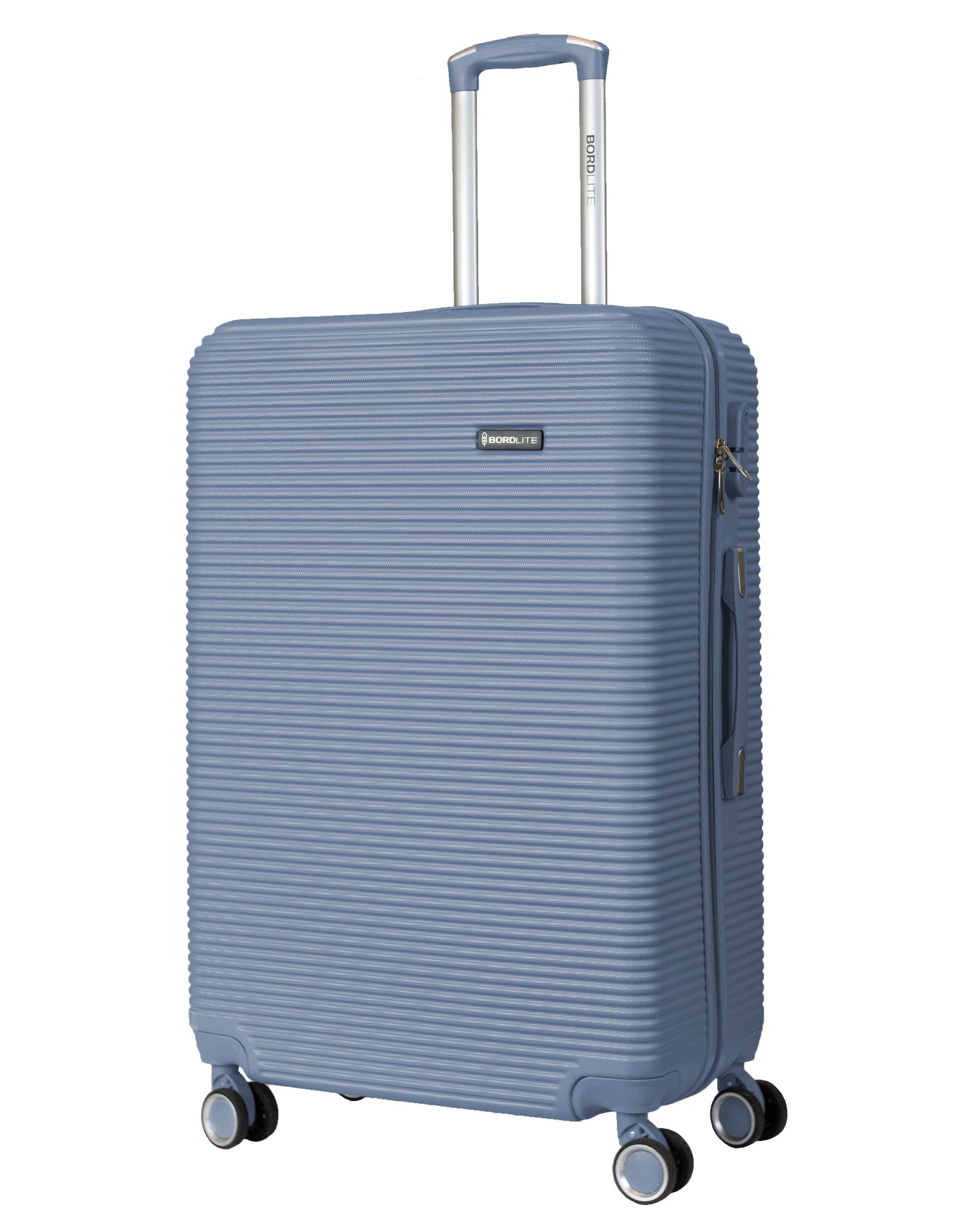 Hard Shell ABS Suitcase With Combination Lock 4 Wheels Light Blue