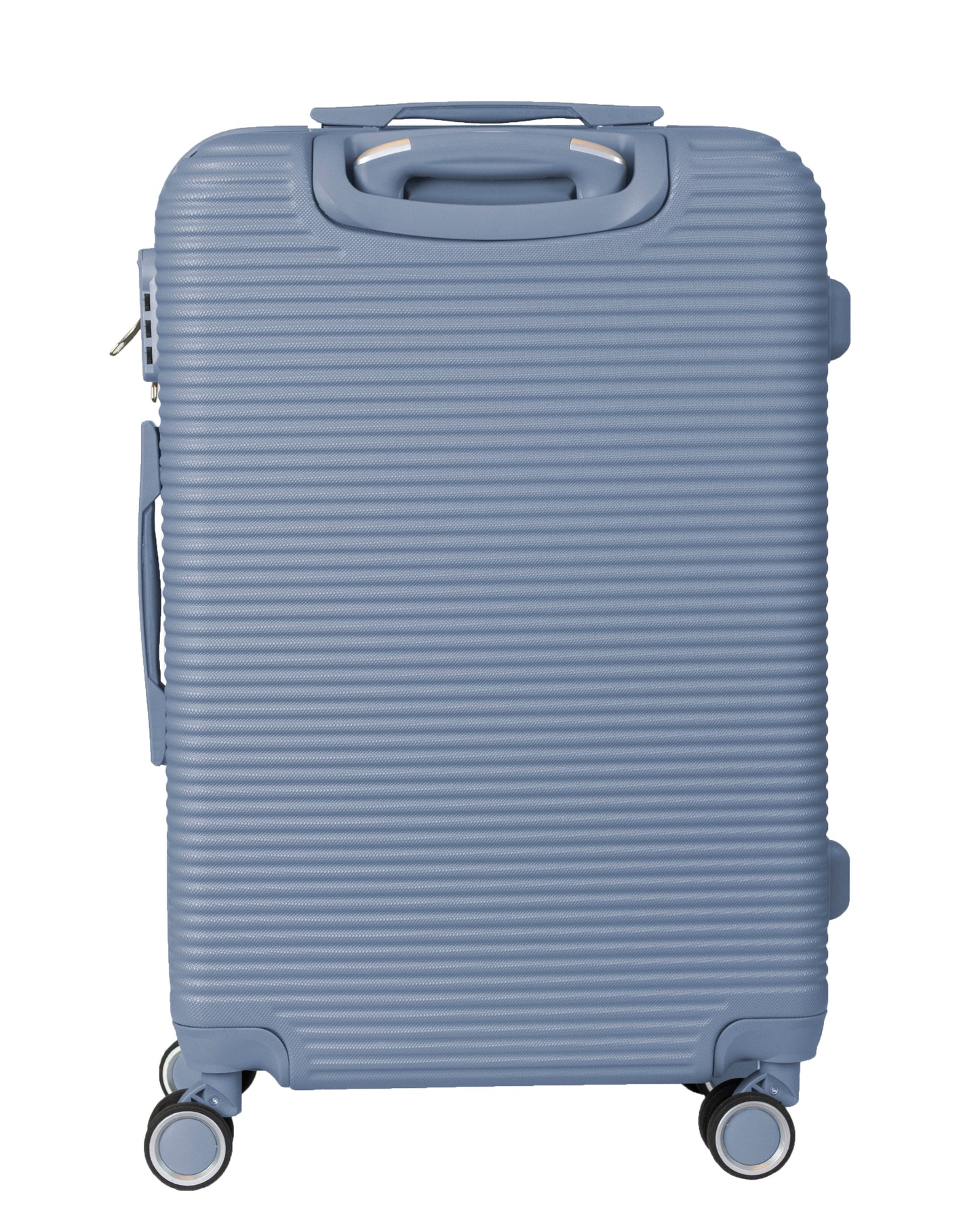 Hard Shell ABS Suitcase With Combination Lock 4 Wheels Light Blue