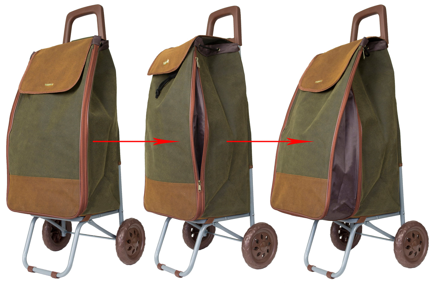 Shopping Trolley with Extendable Bag 38.5L