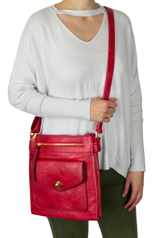 Crossbody / Shoulder Bag with Envelope Pocket