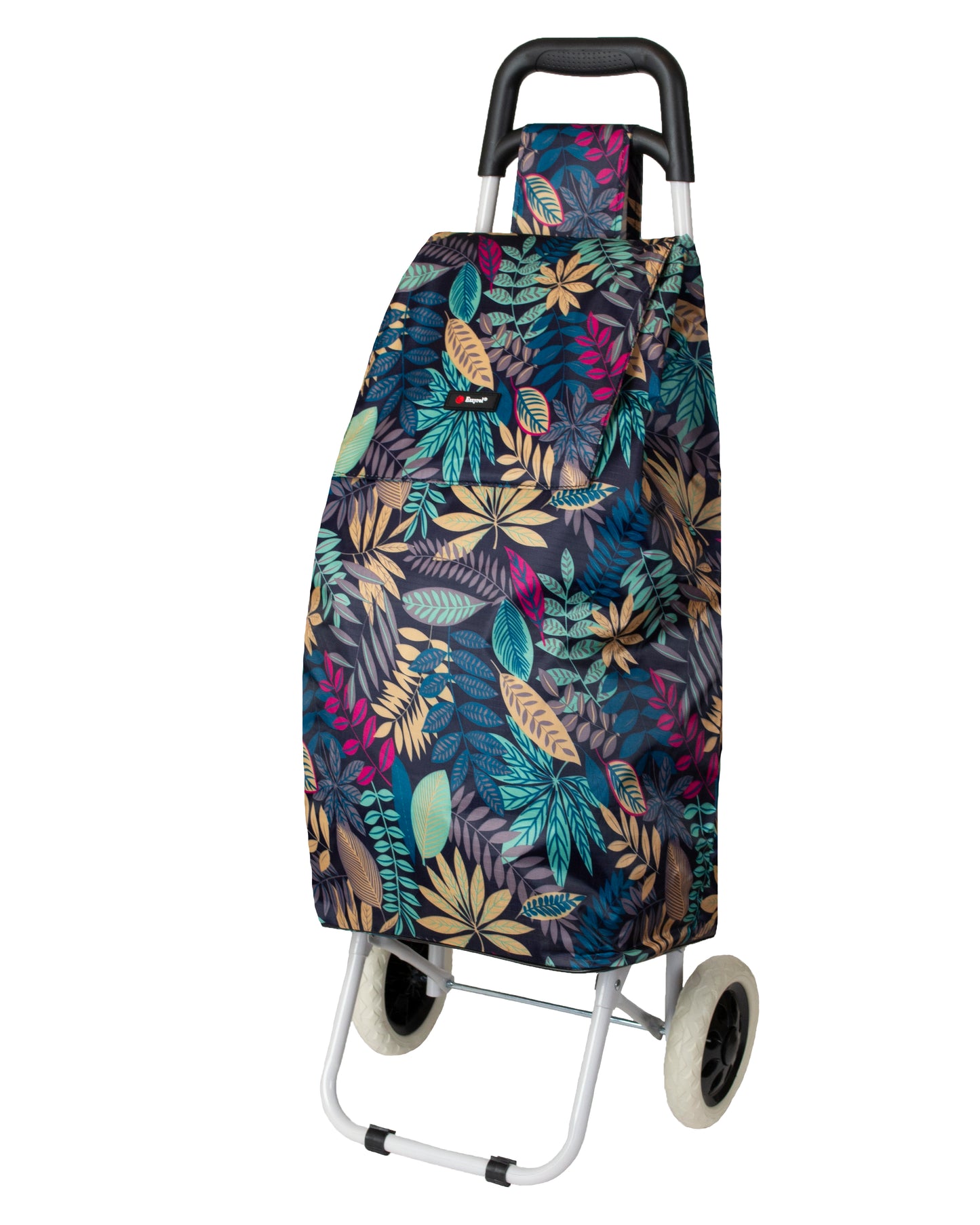 Leaves Pattern Shopping Trolley Strong Large Basket Grocery