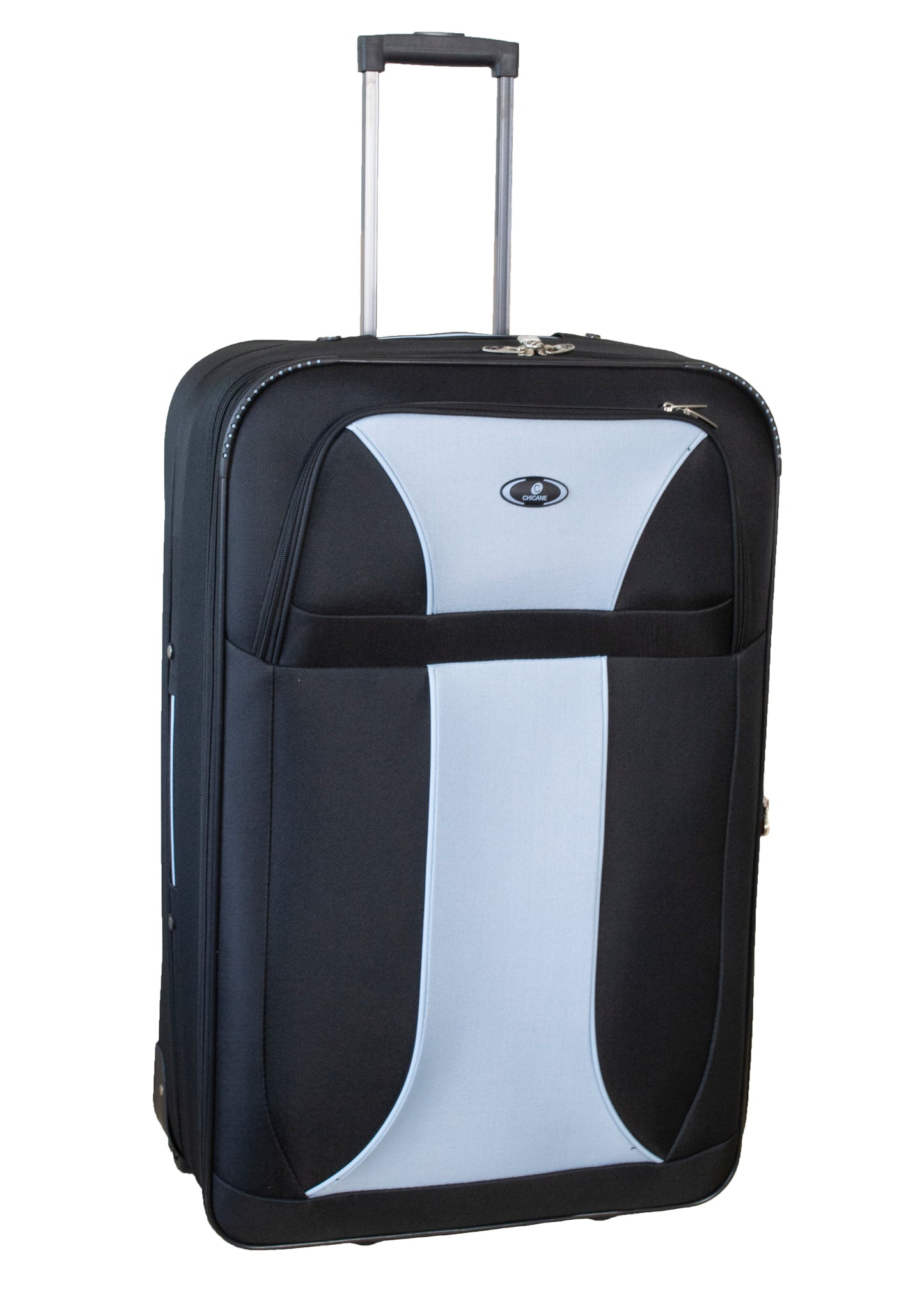 2 Wheels Soft Case Luggage Black-Grey